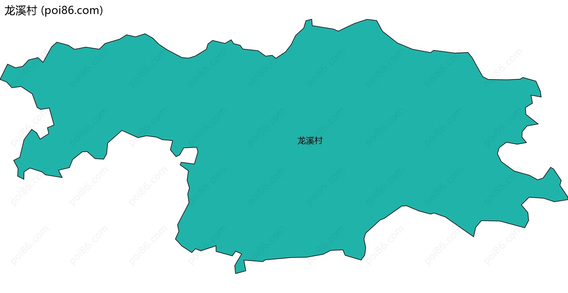 龙溪村边界地图