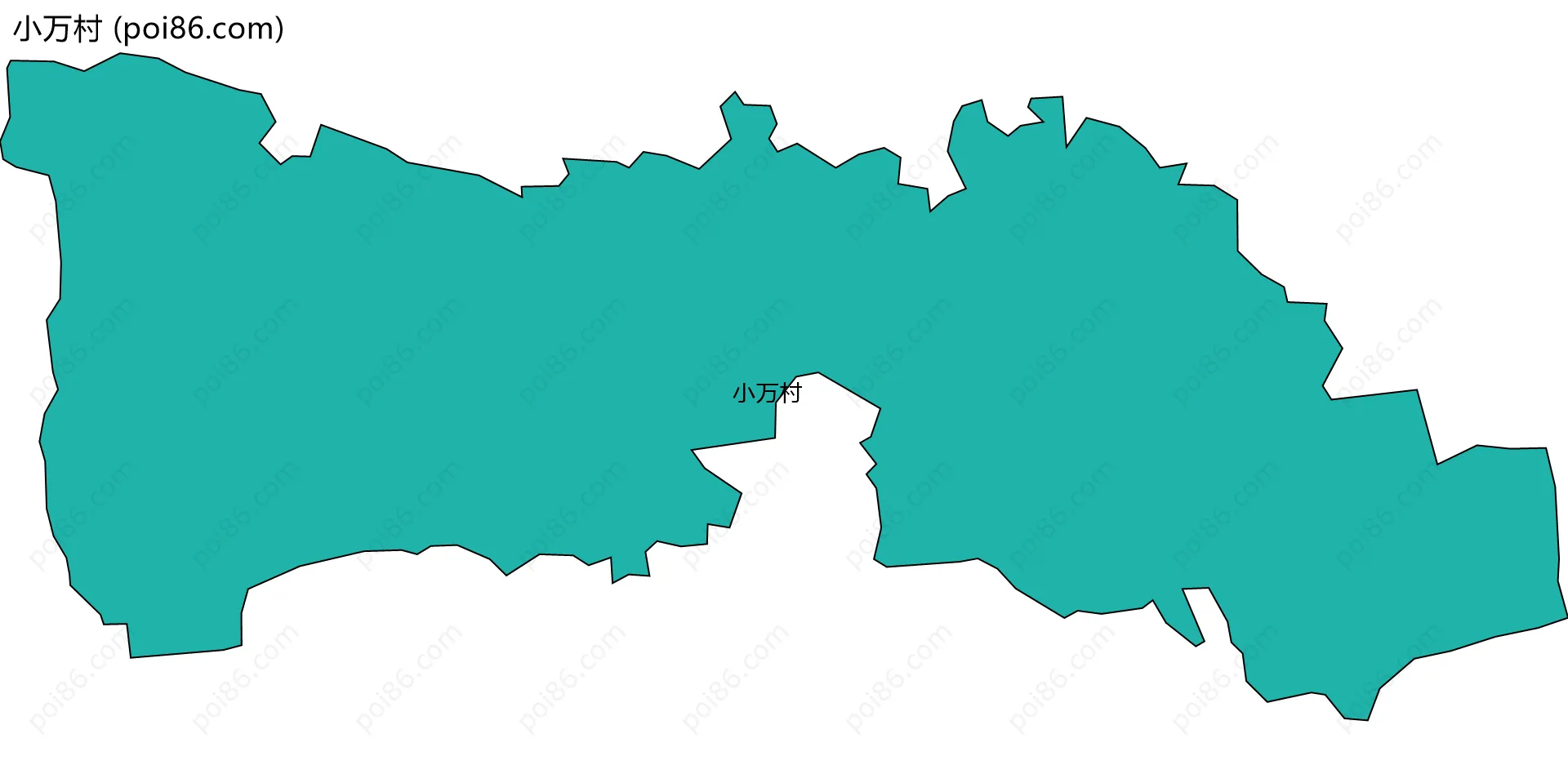 小万村边界地图