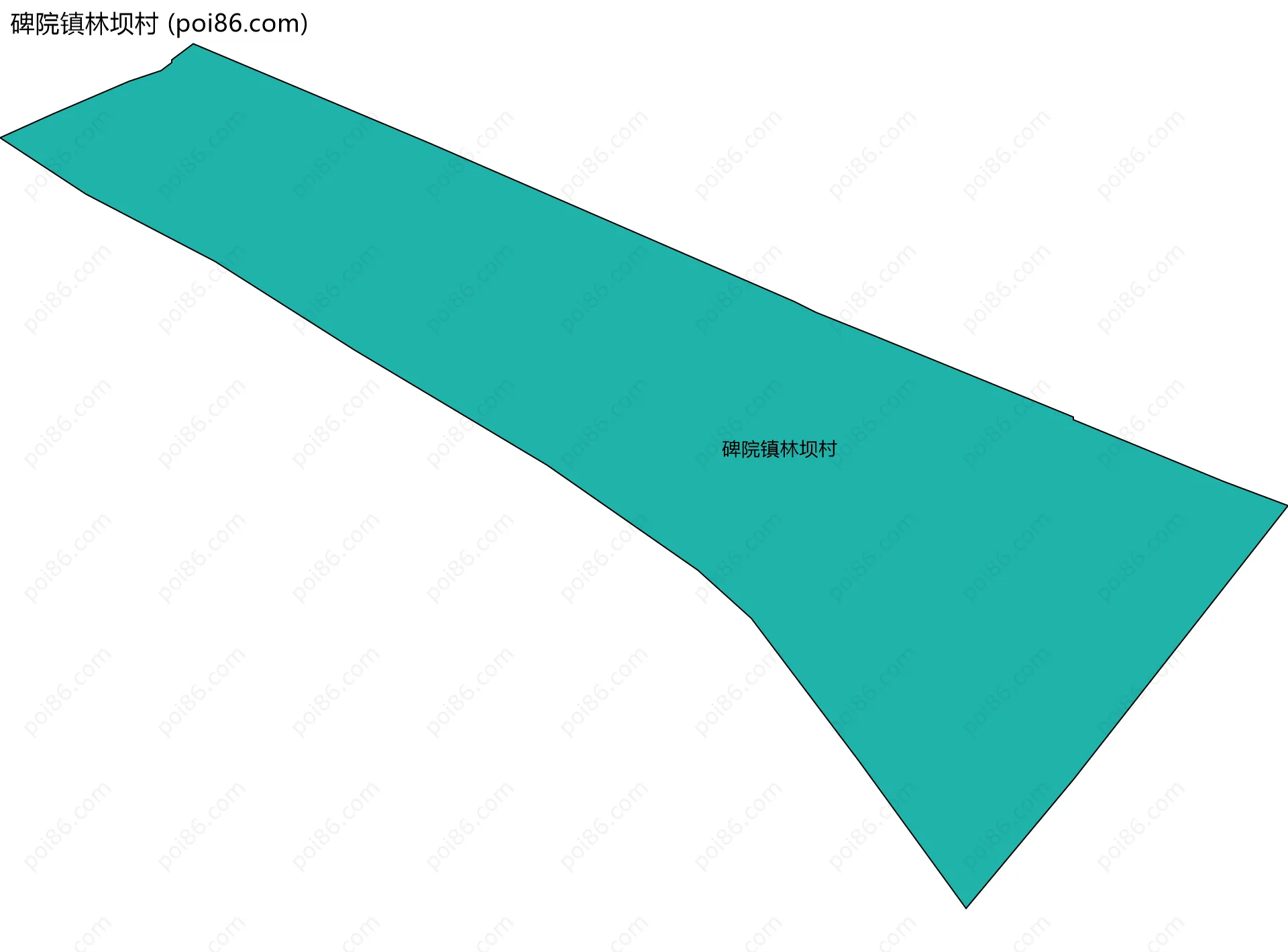 碑院镇林坝村边界地图