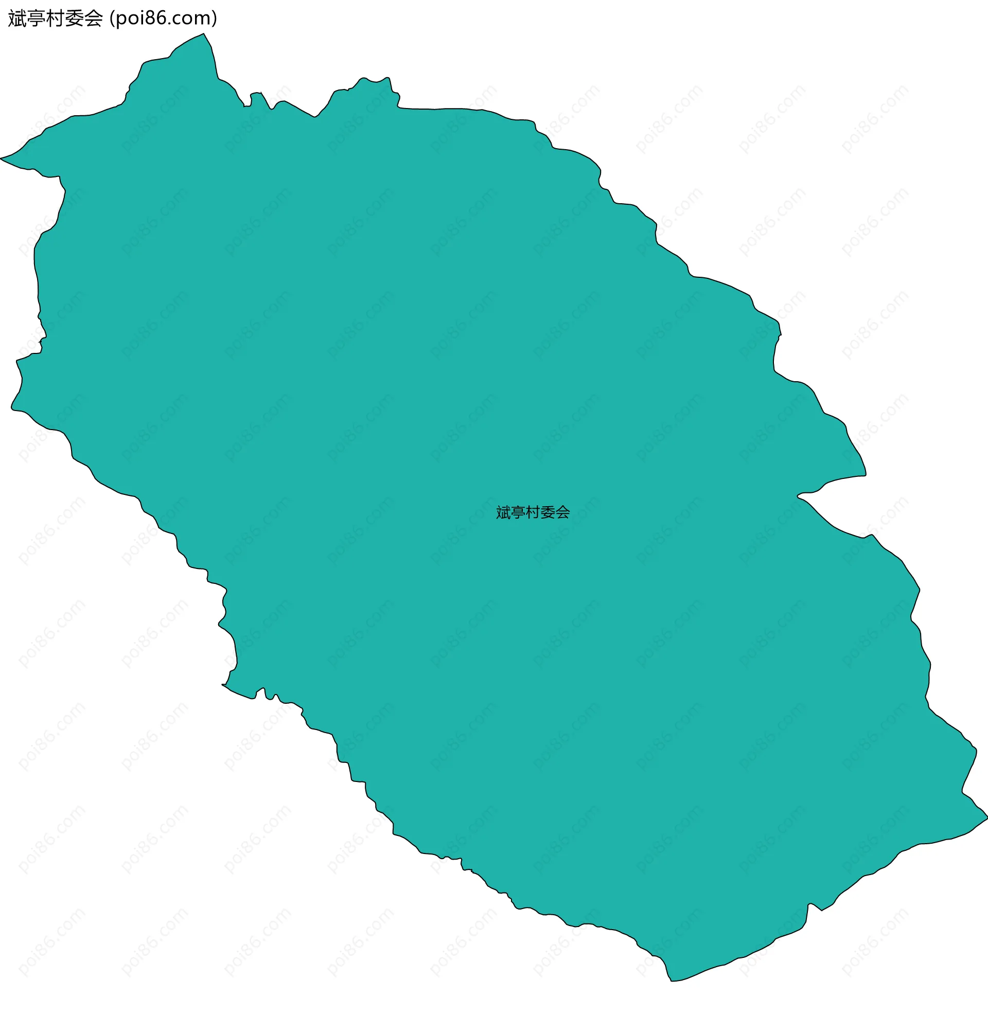 斌亭村委会边界地图