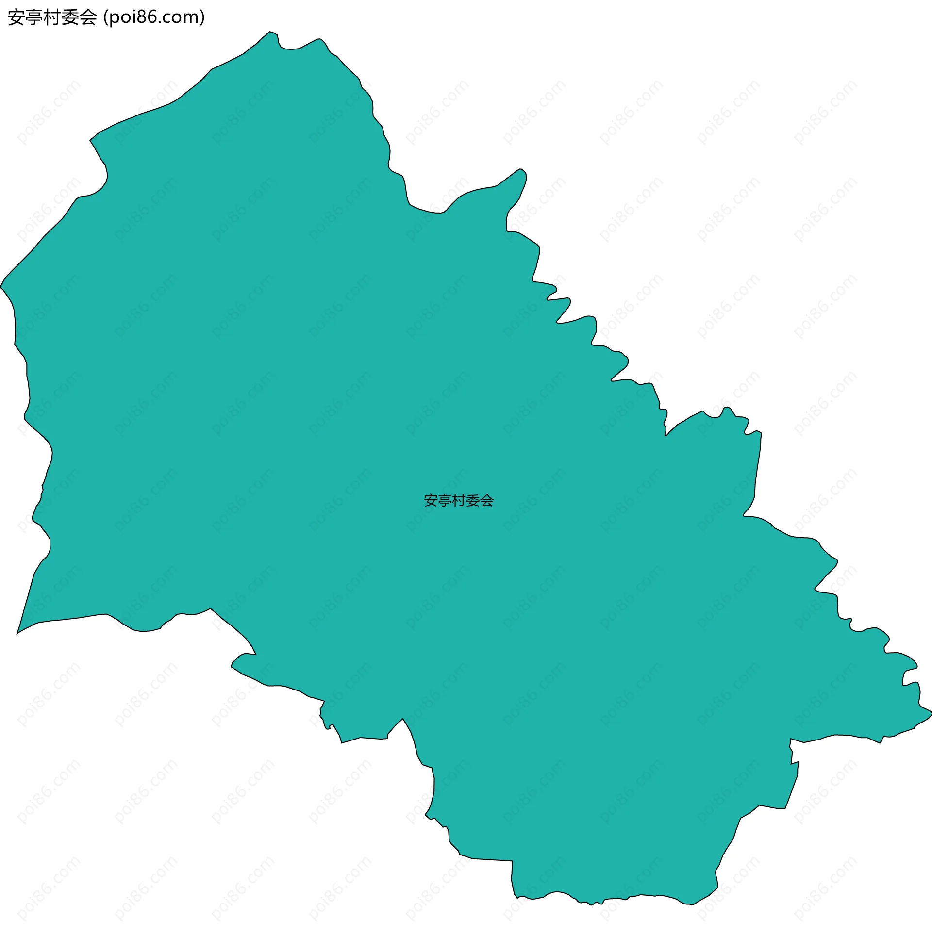 安亭村委会边界地图