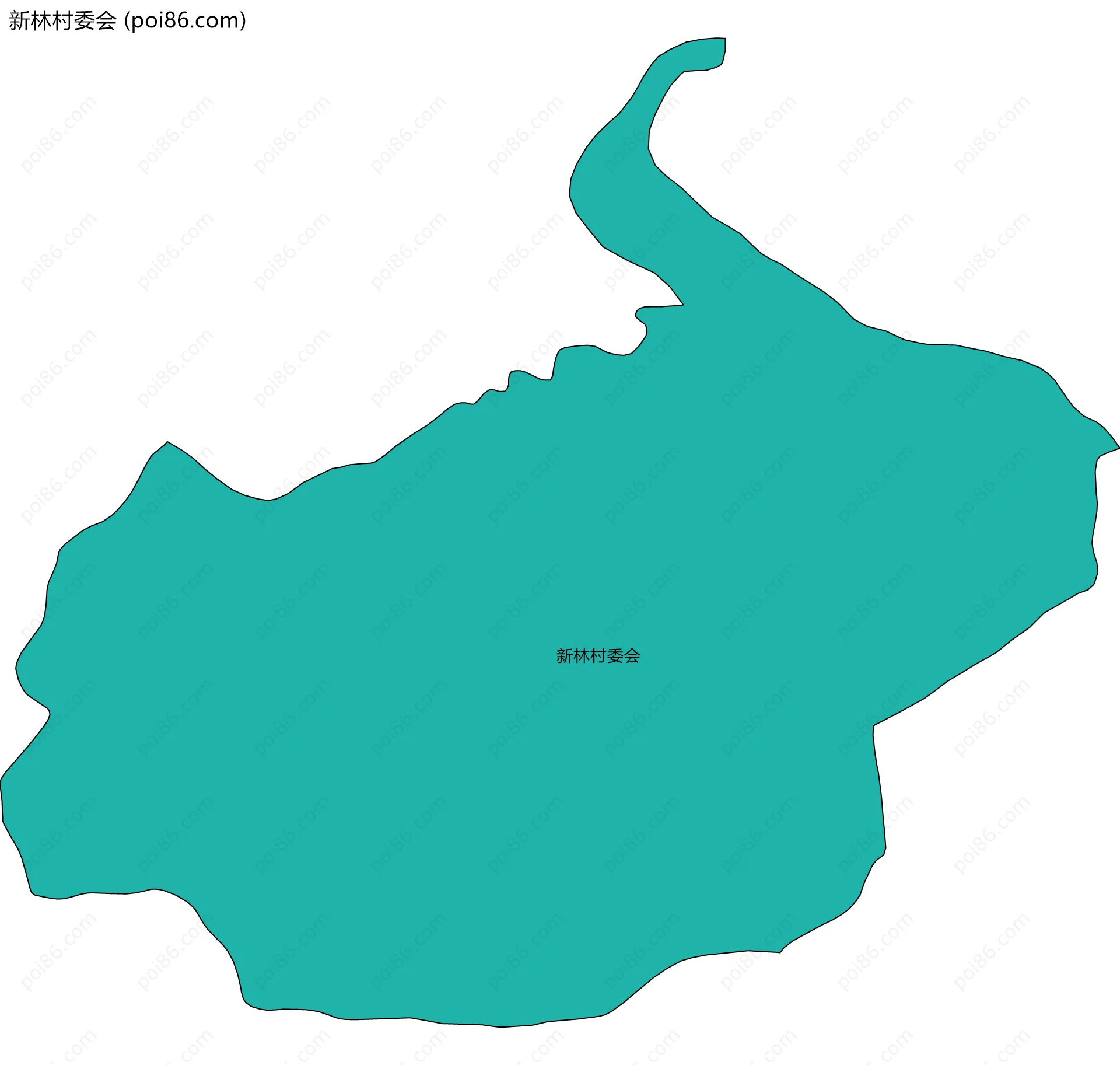 新林村委会边界地图