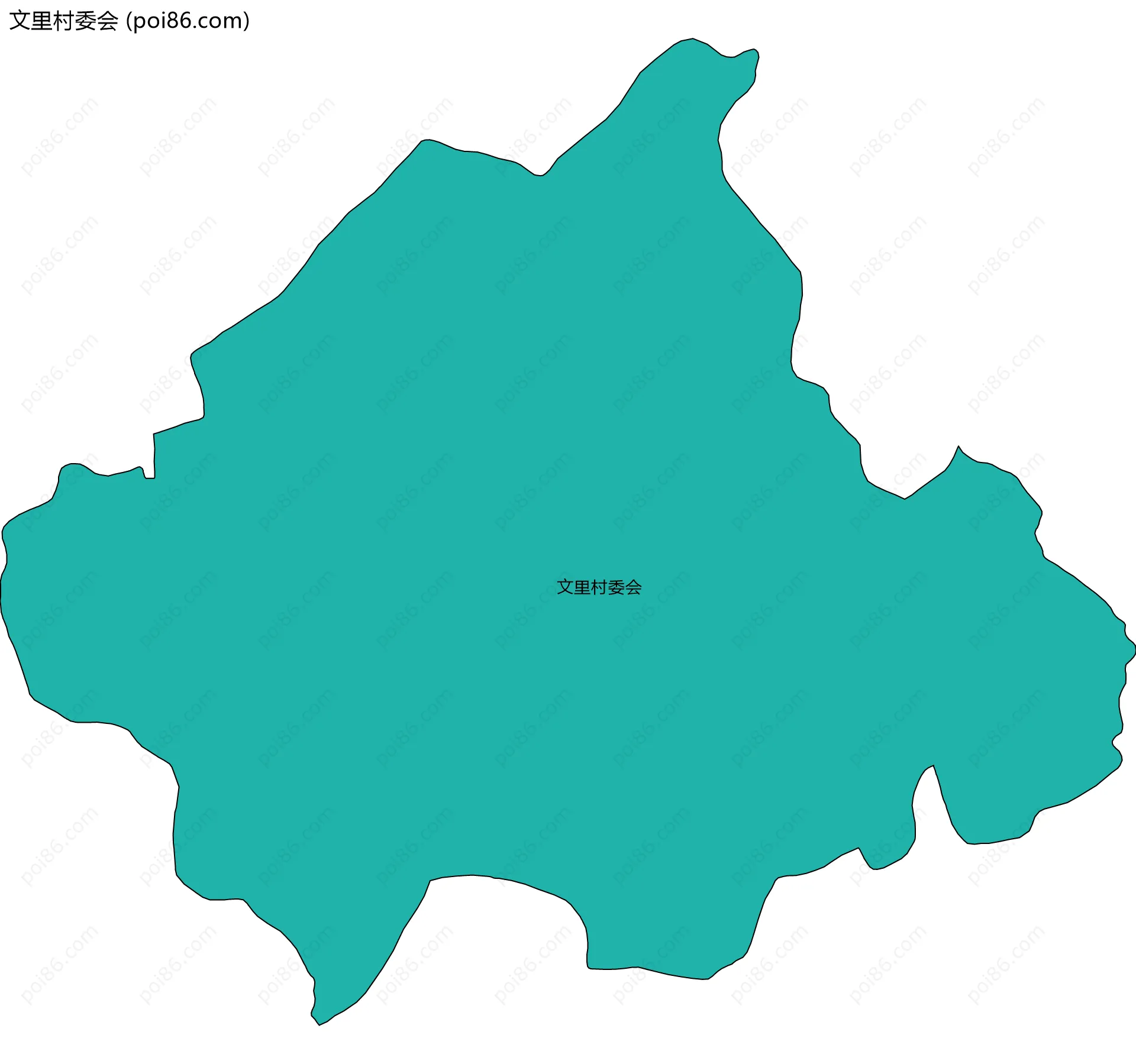 文里村委会边界地图