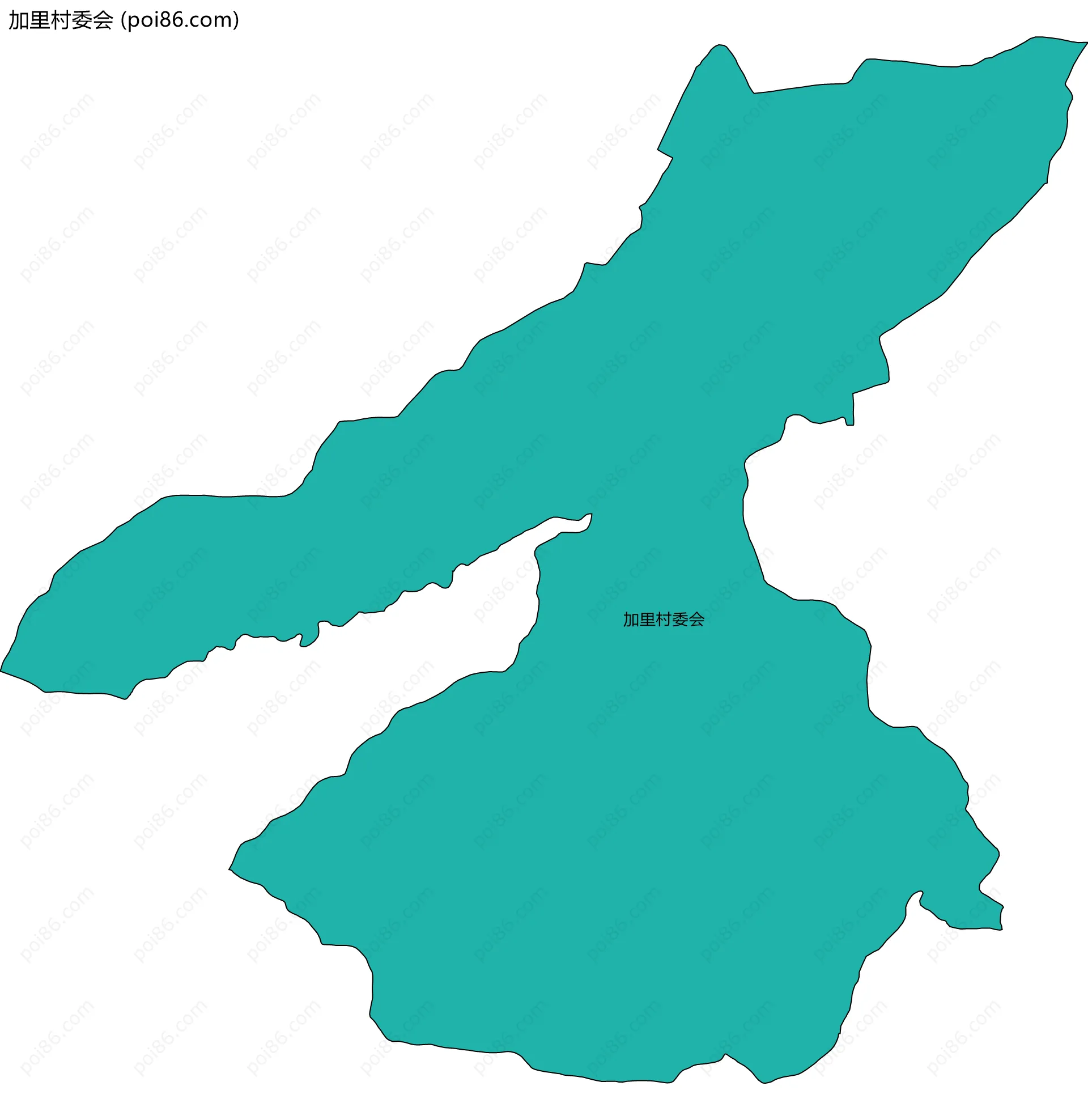 加里村委会边界地图