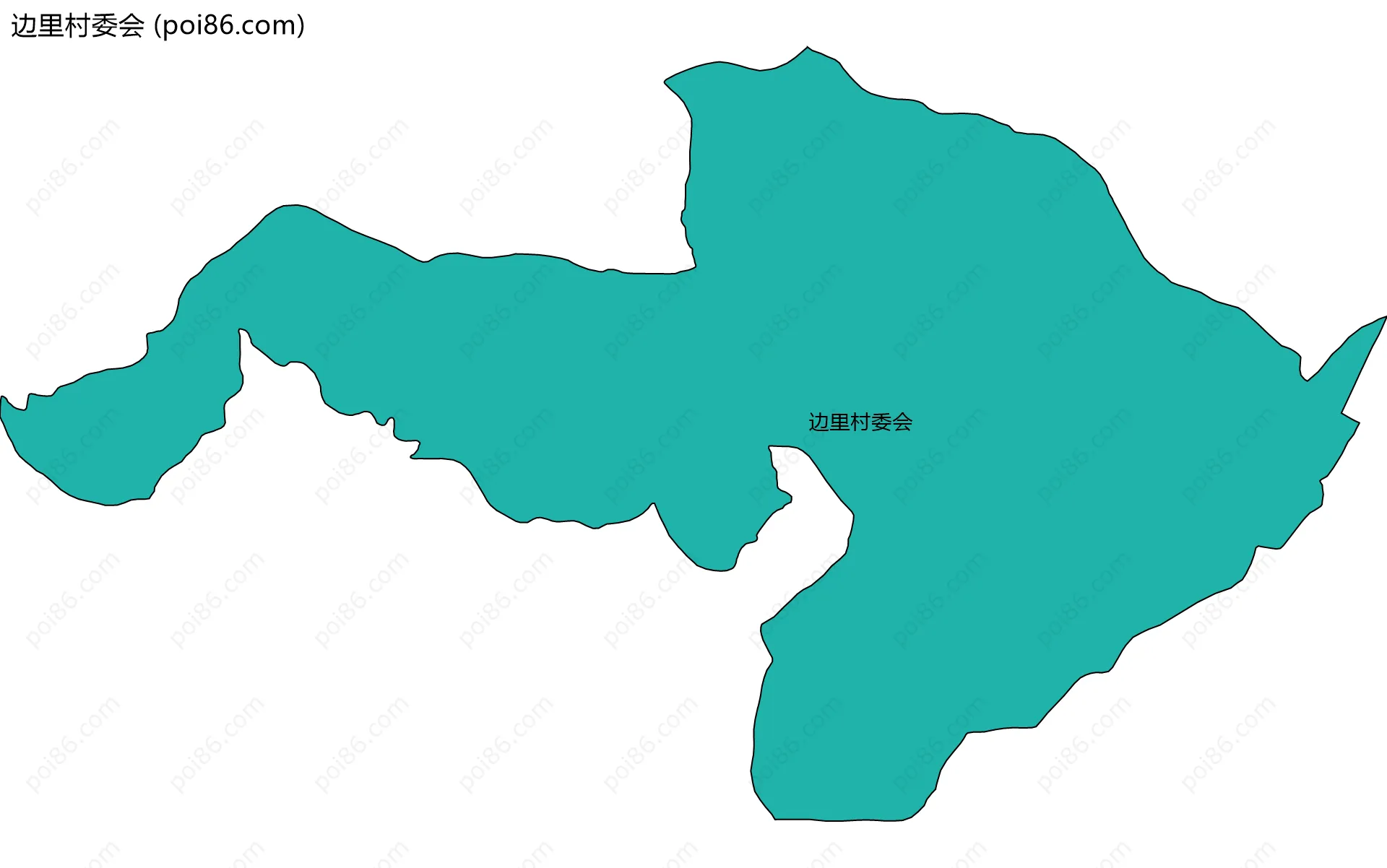 边里村委会边界地图