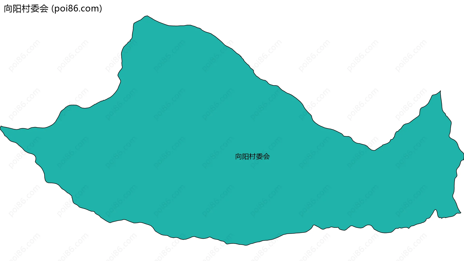 向阳村委会边界地图