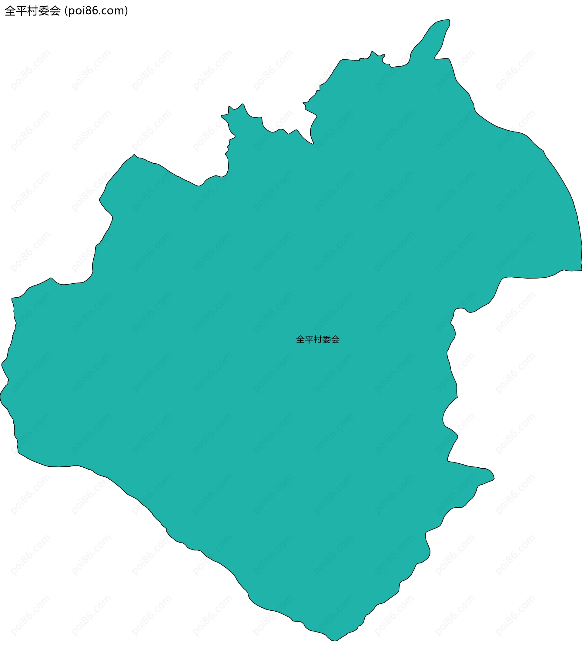 全平村委会边界地图