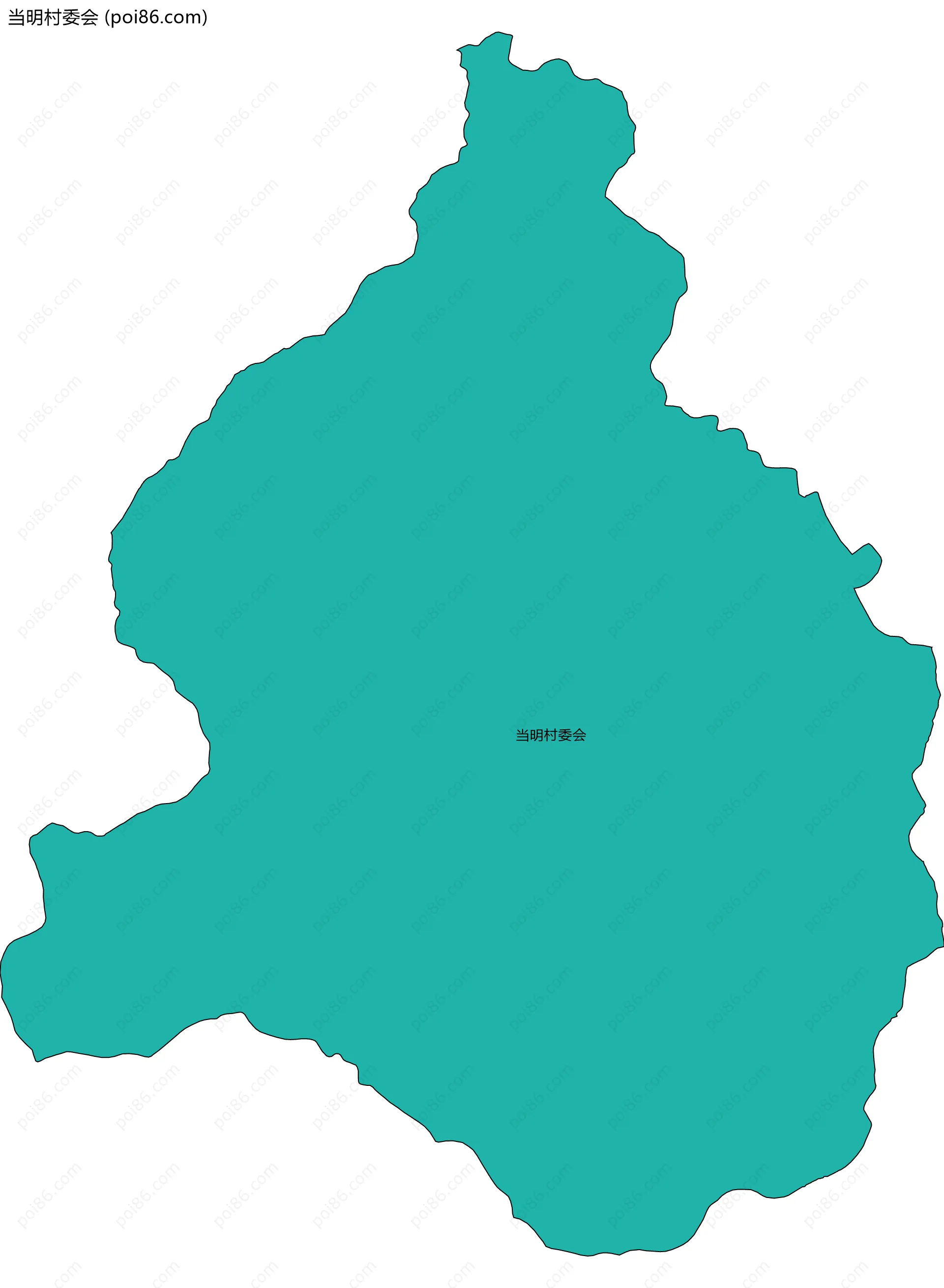当明村委会边界地图