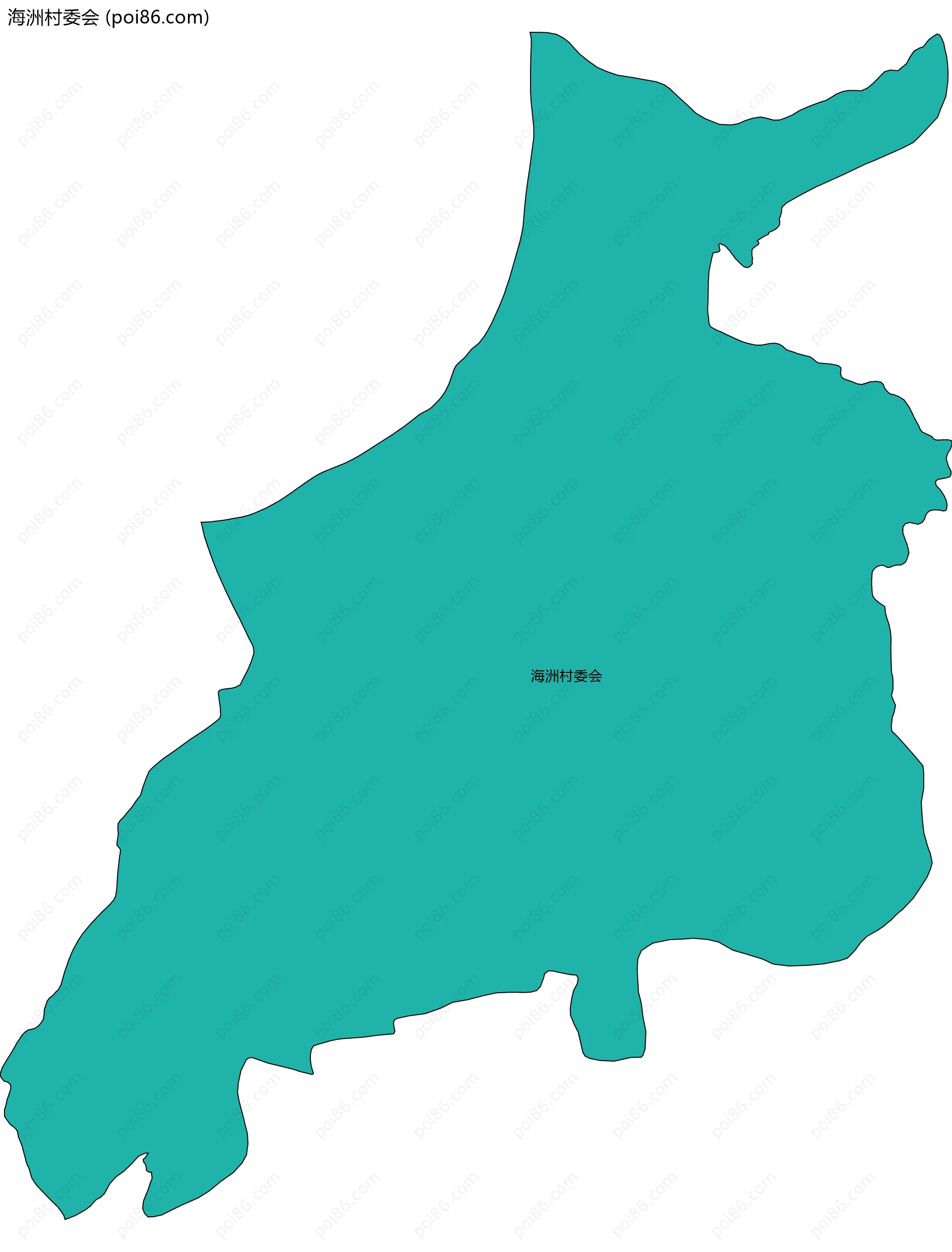 海洲村委会边界地图