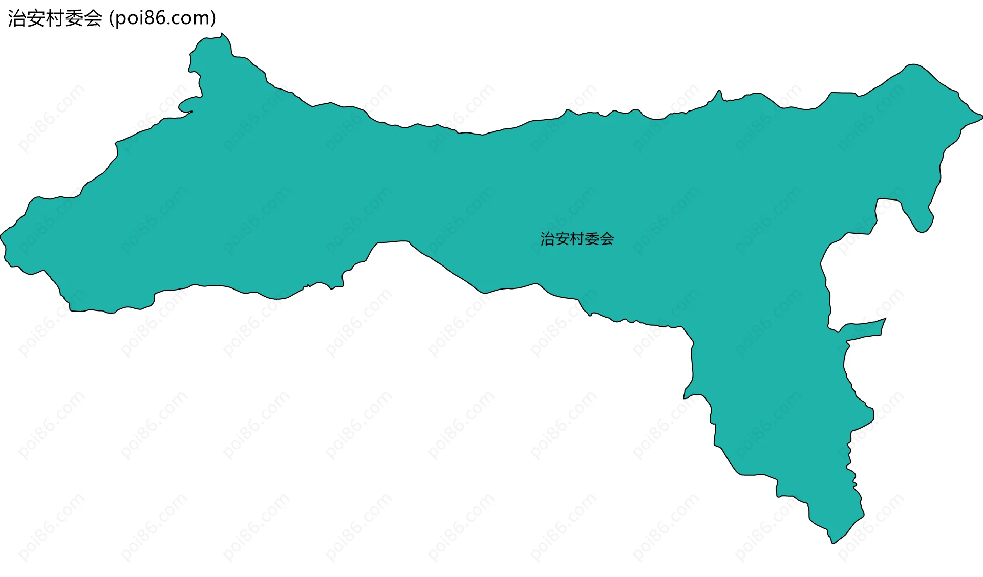 治安村委会边界地图