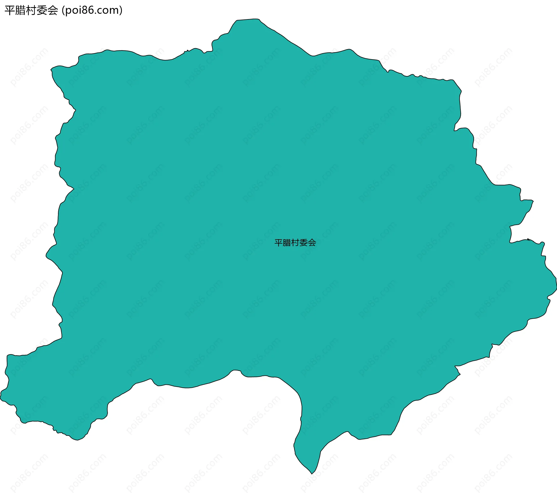 平腊村委会边界地图