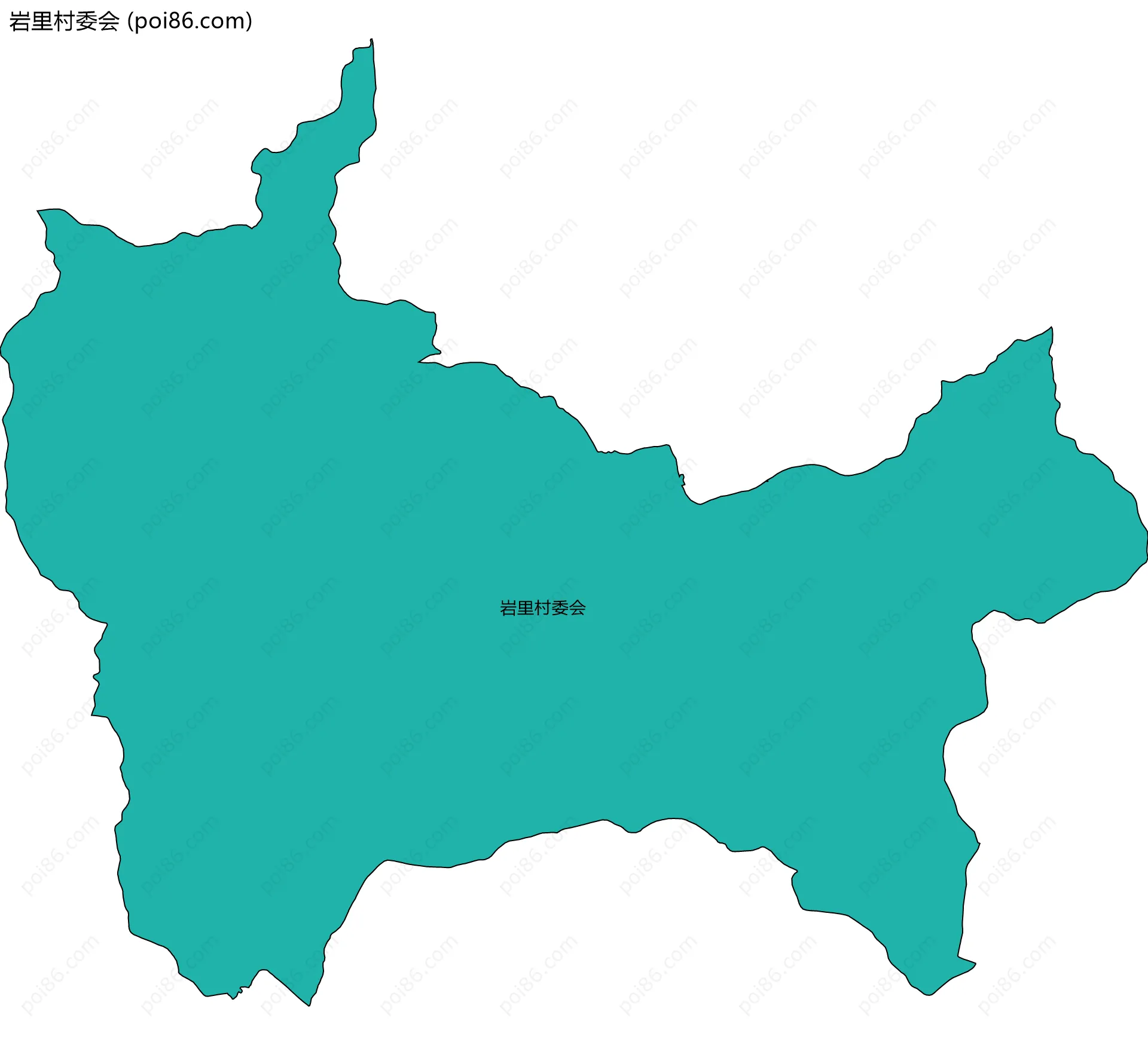 岩里村委会边界地图