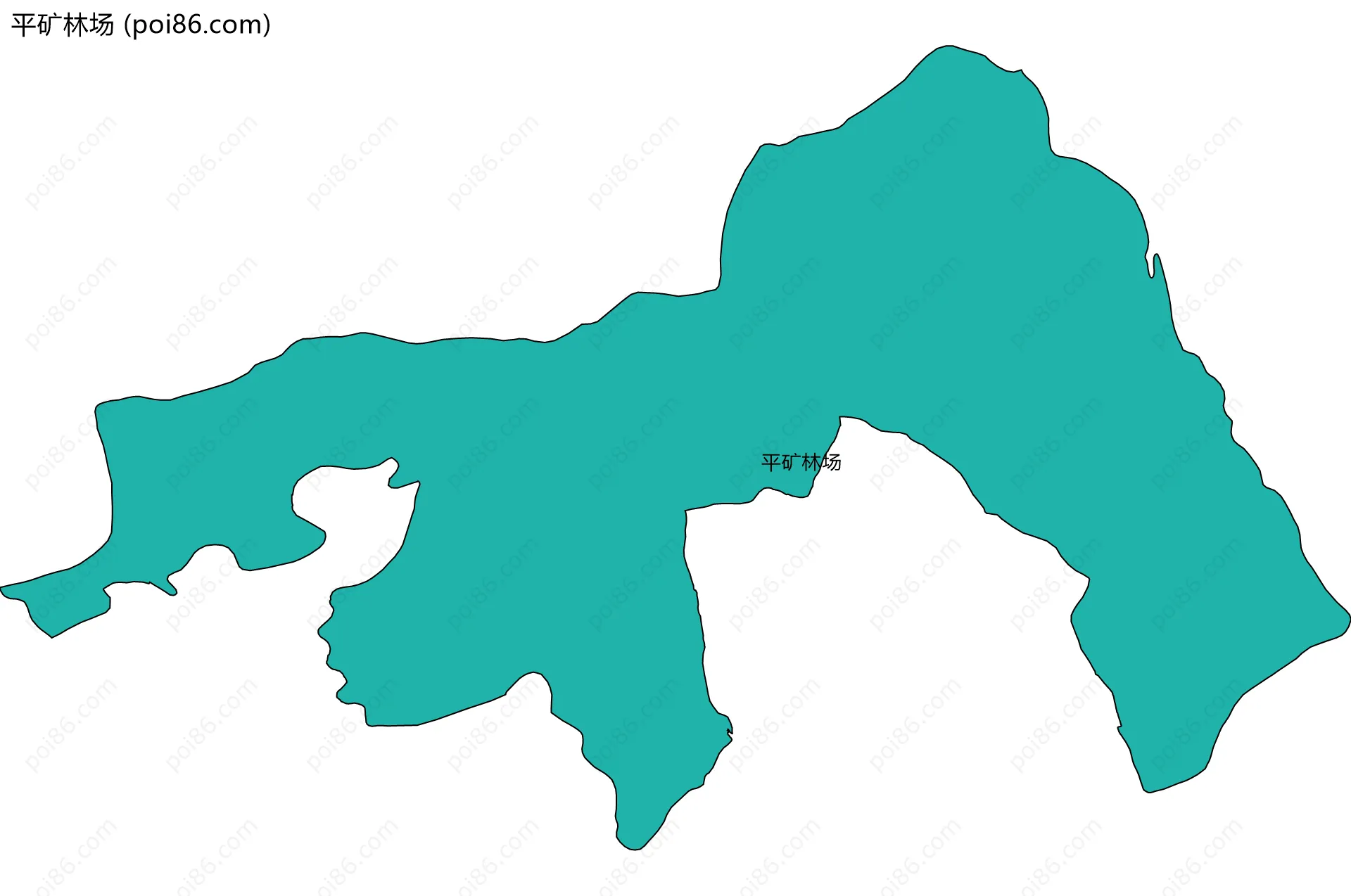 平矿林场边界地图