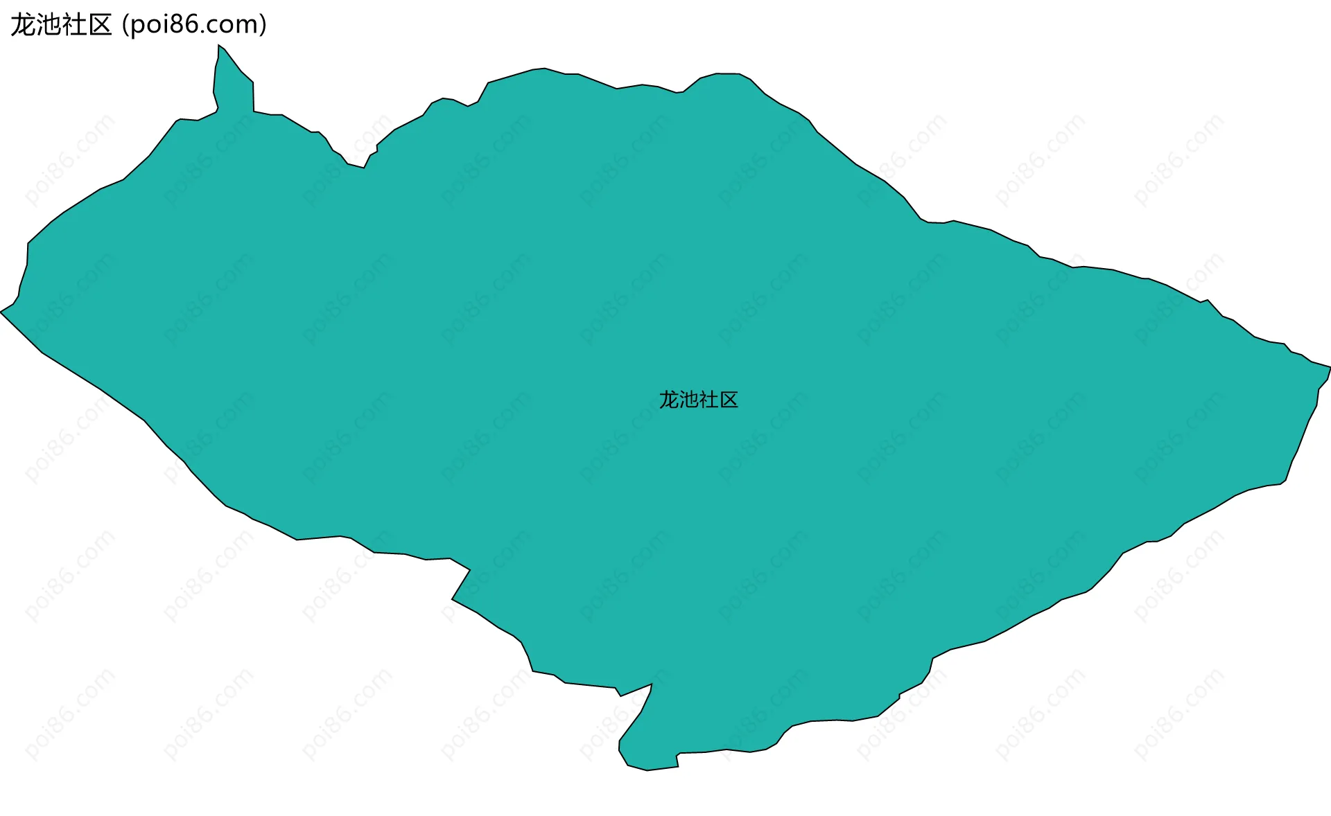 龙池社区边界地图