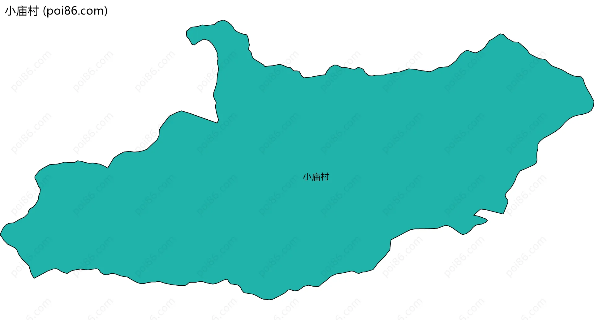 小庙村边界地图