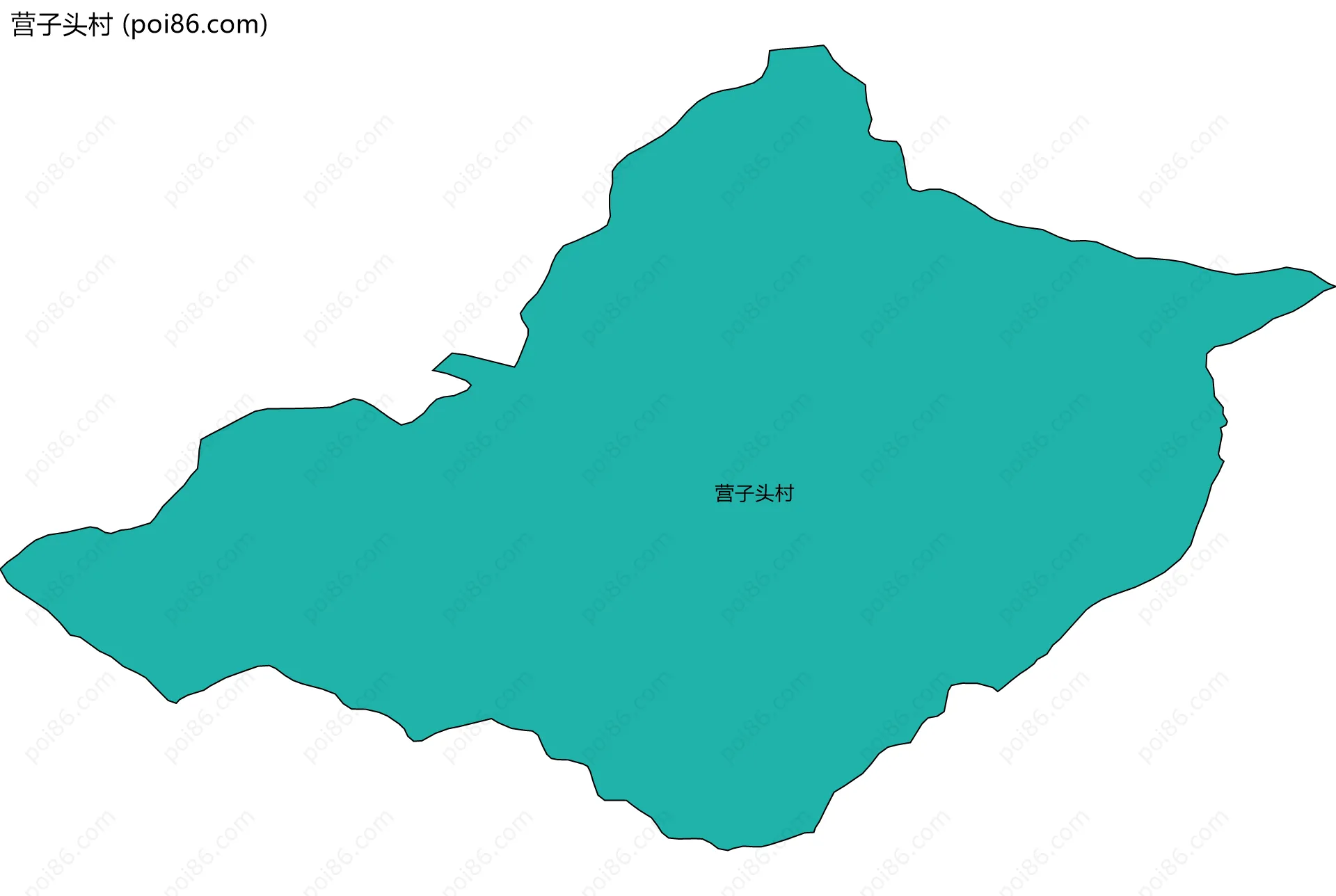 营子头村边界地图