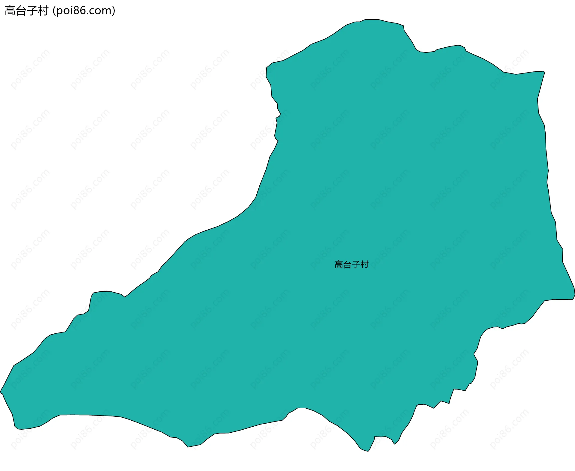 高台子村边界地图