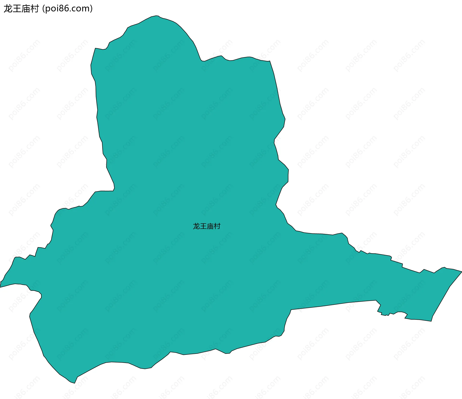 龙王庙村边界地图