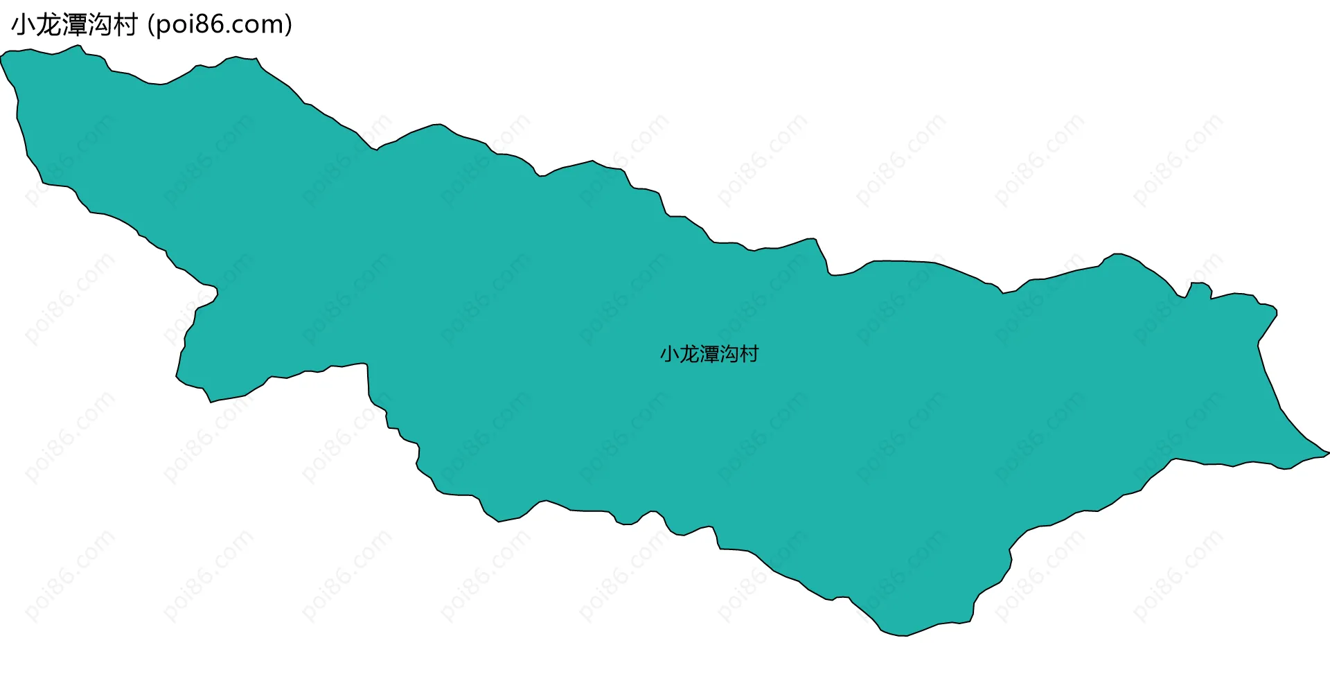 小龙潭沟村边界地图