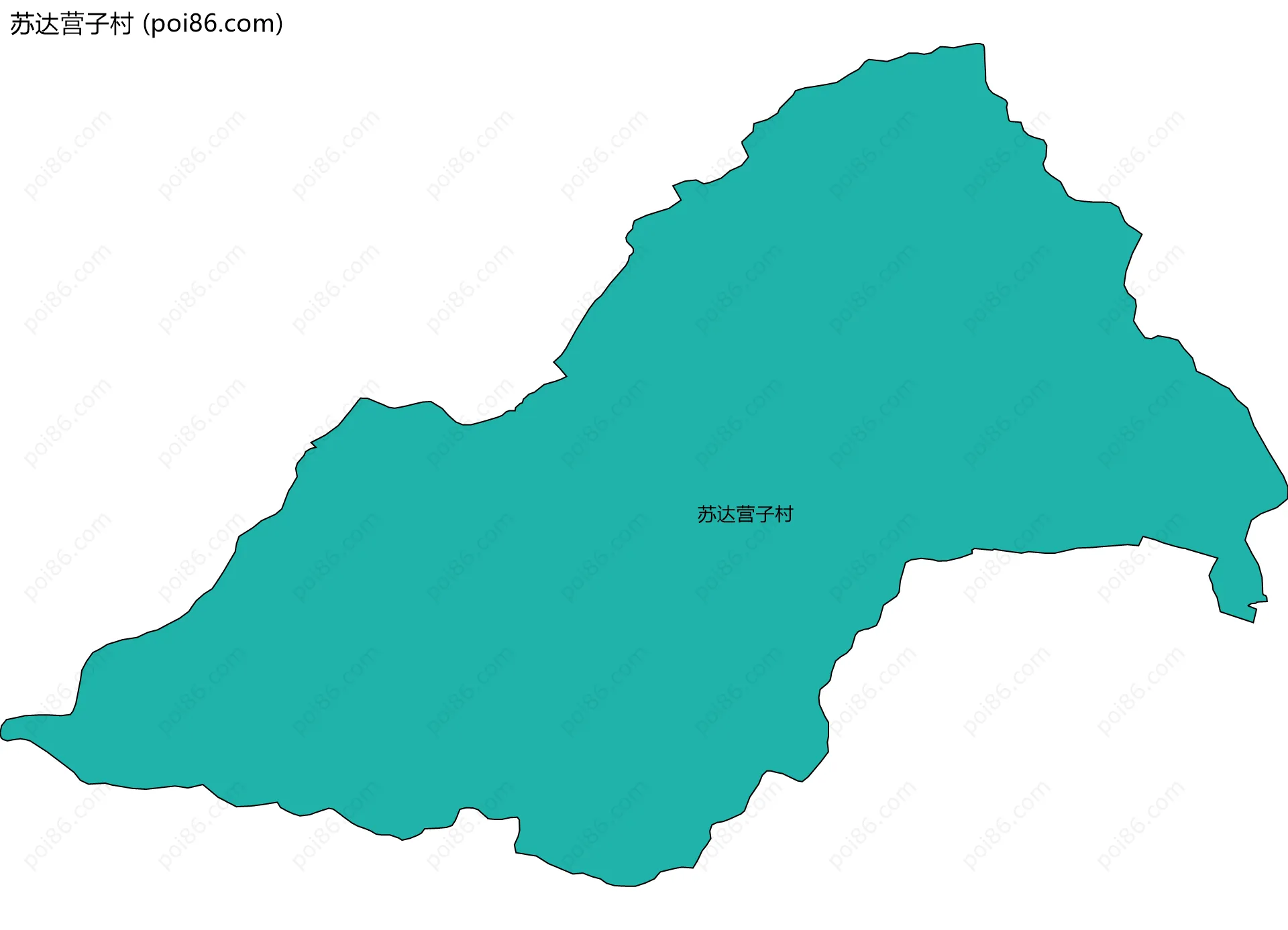 苏达营子村边界地图