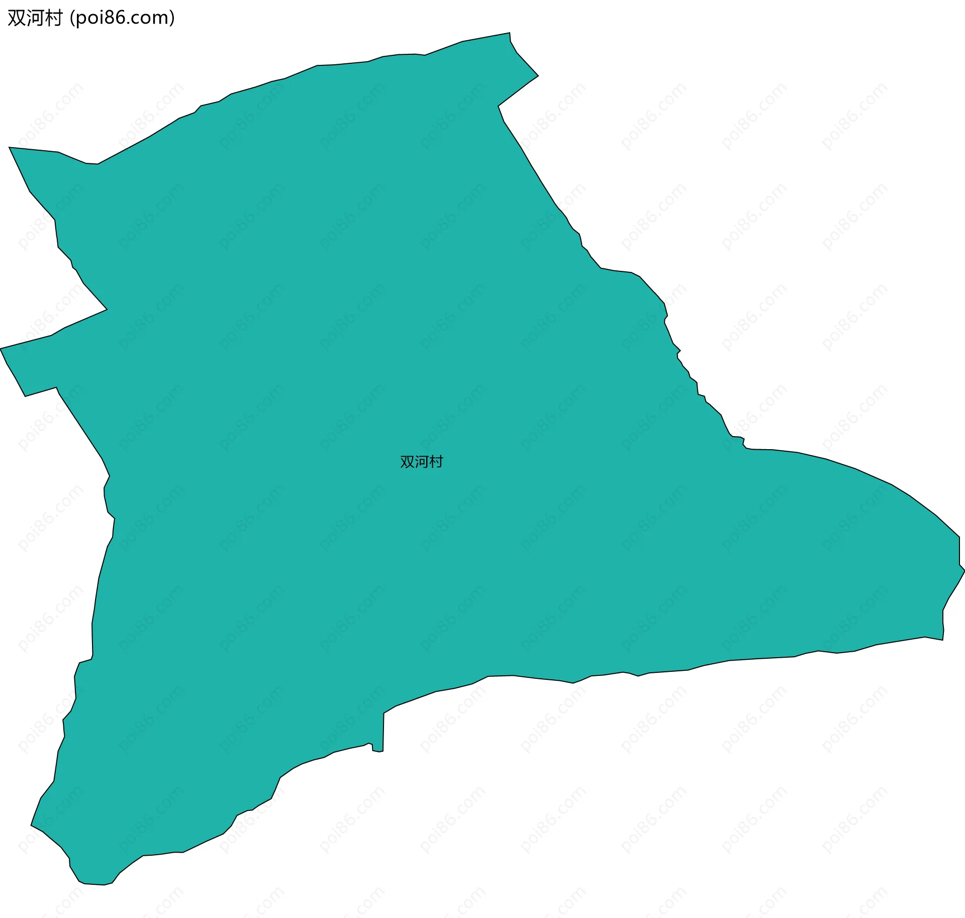 双河村边界地图
