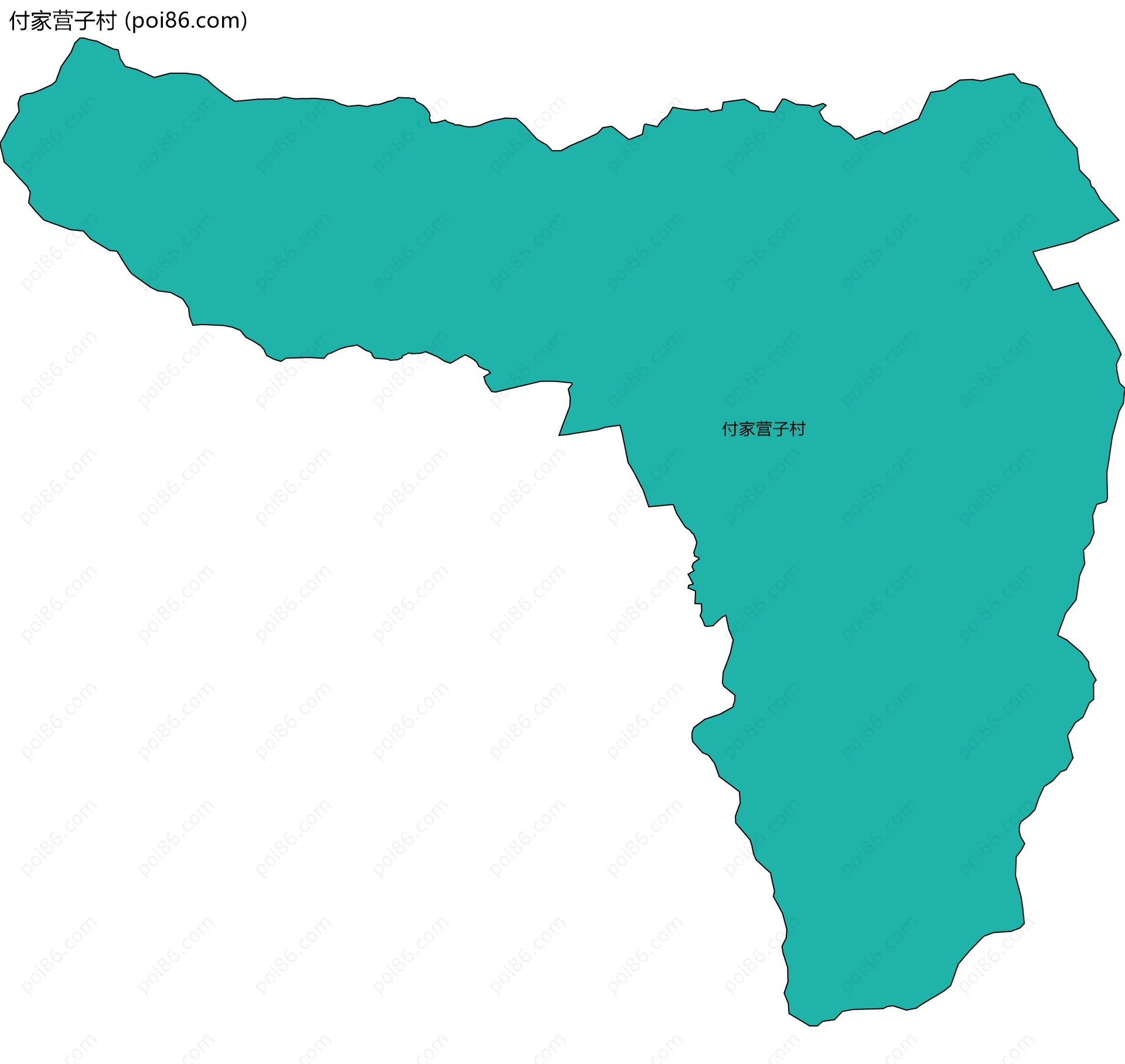 付家营子村边界地图