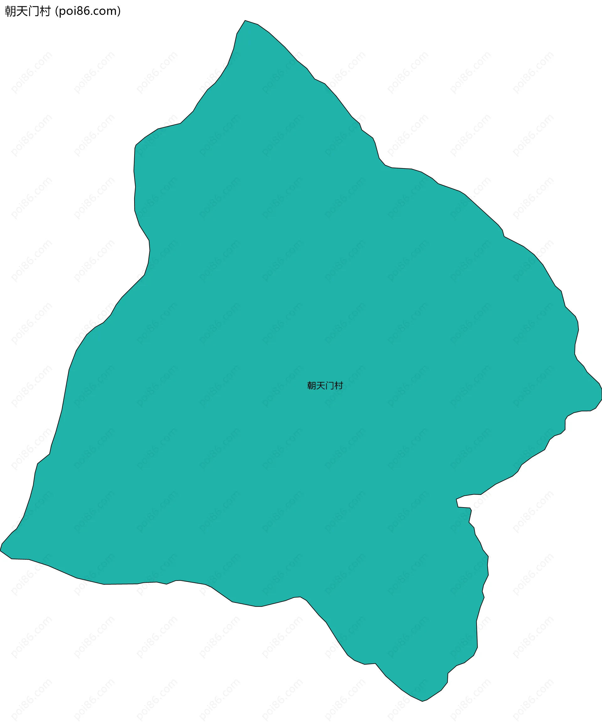 朝天门村边界地图