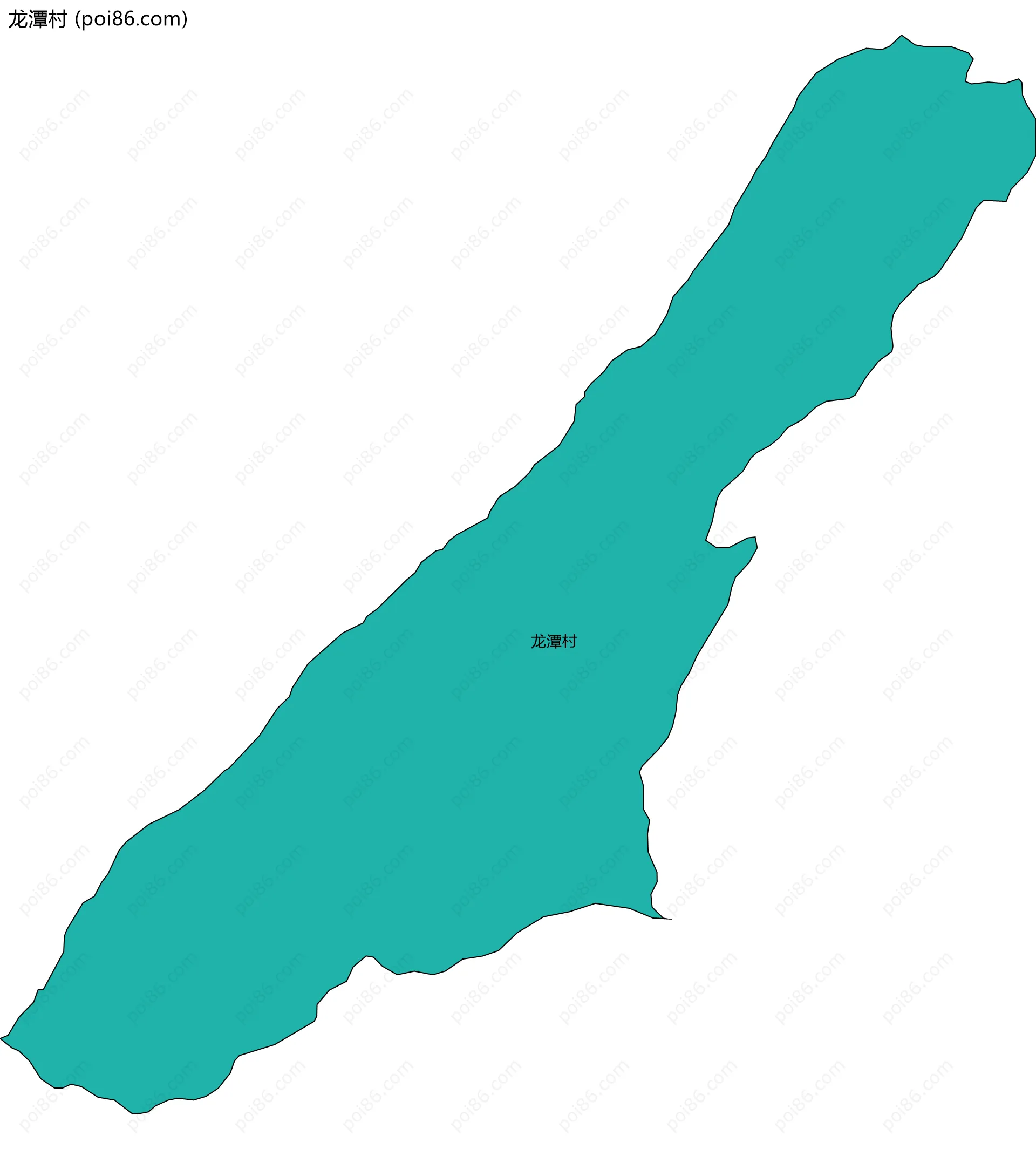 龙潭村边界地图