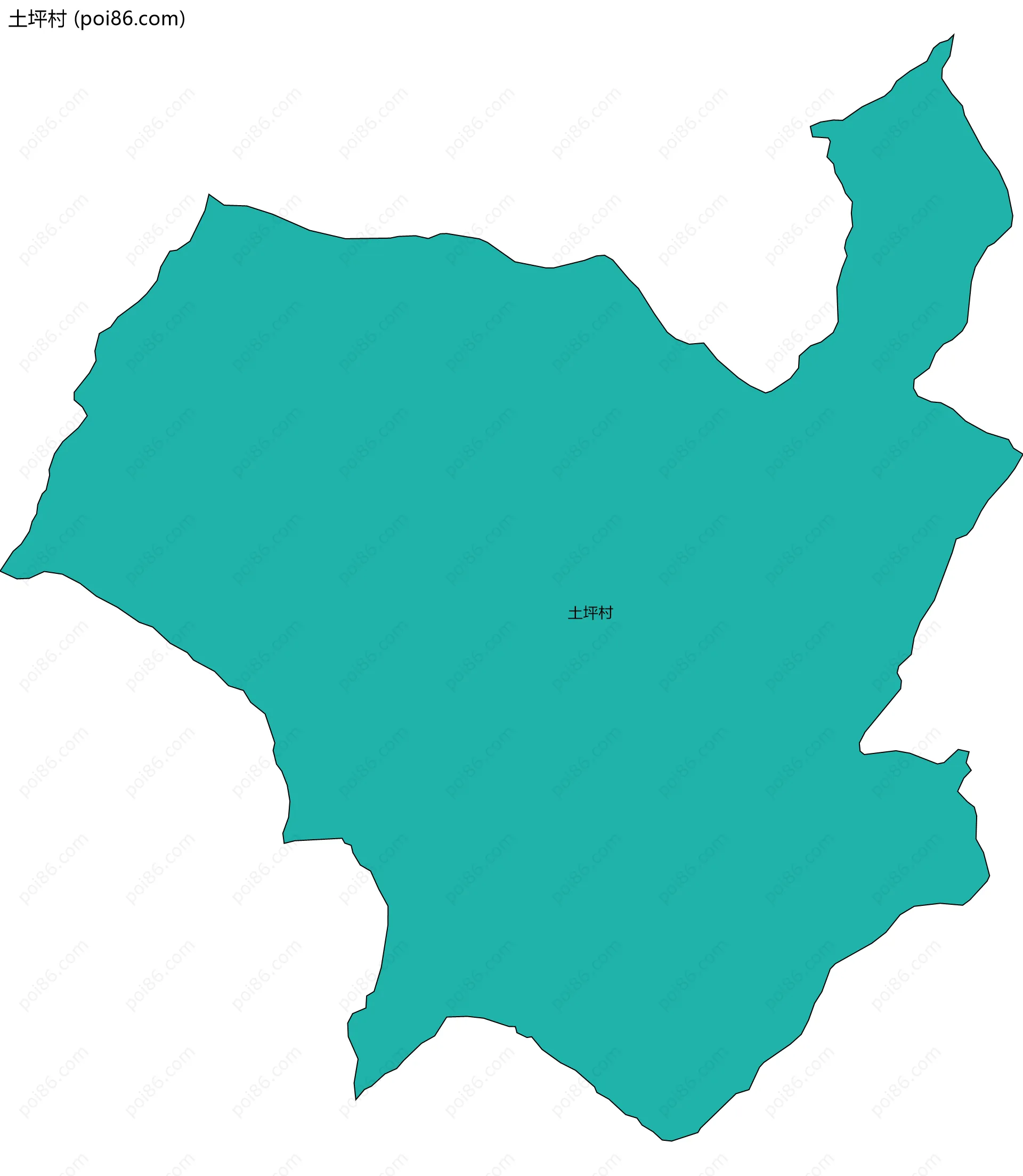 土坪村边界地图
