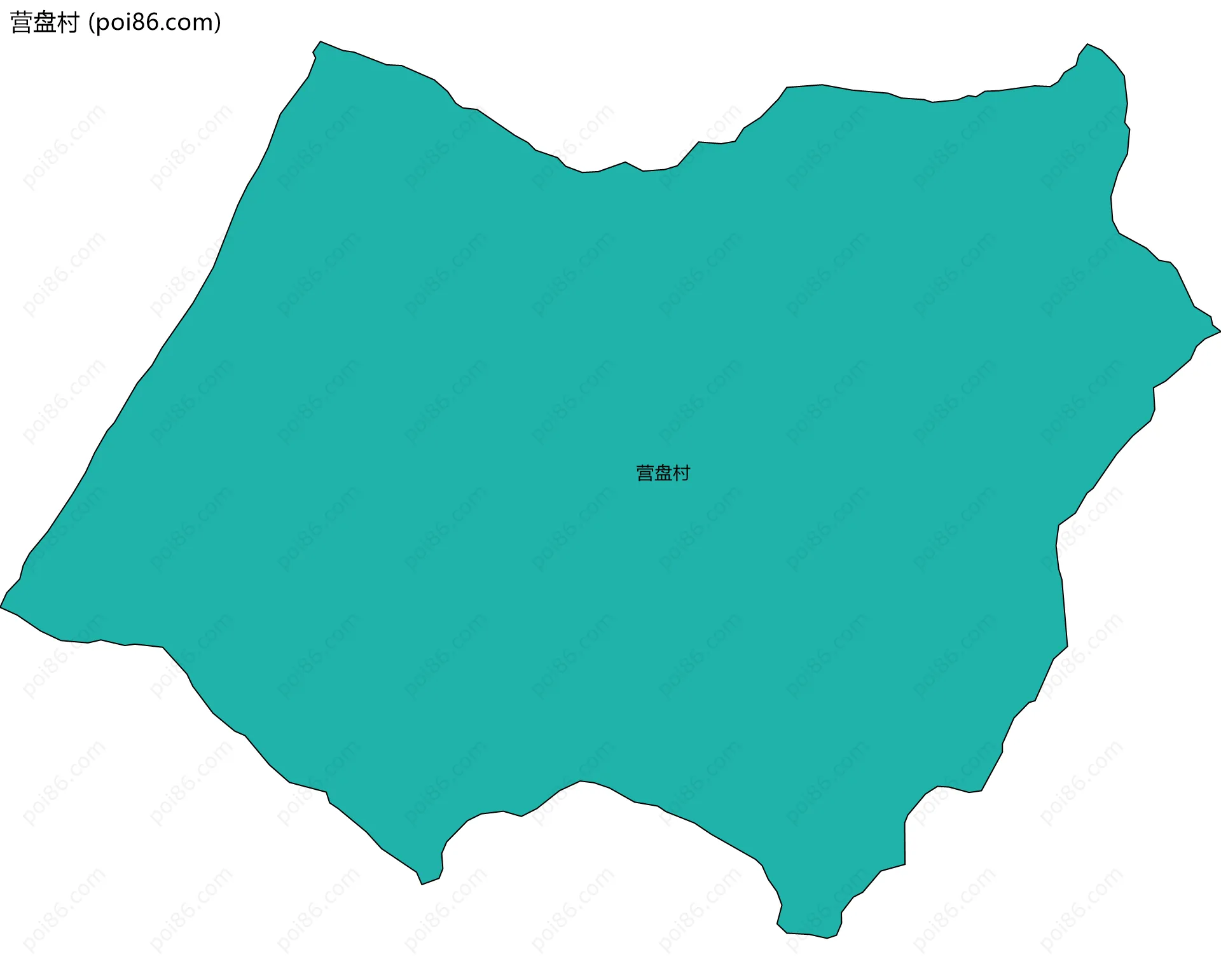 营盘村边界地图