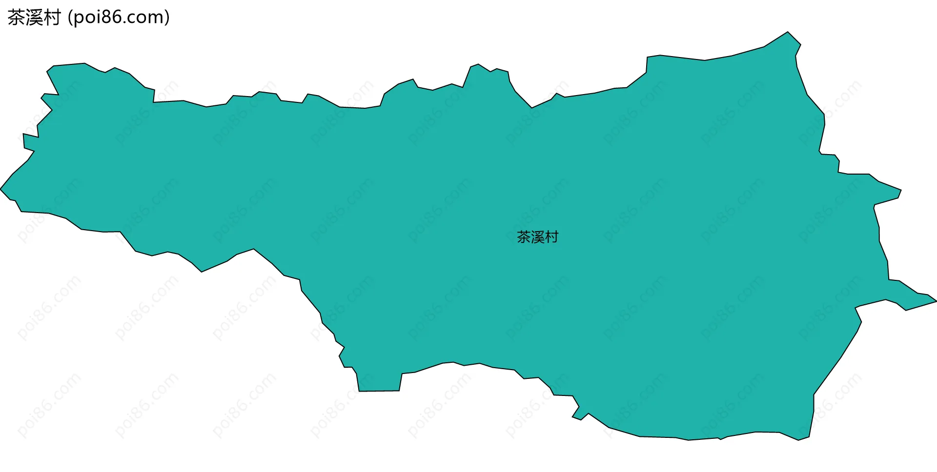 茶溪村边界地图