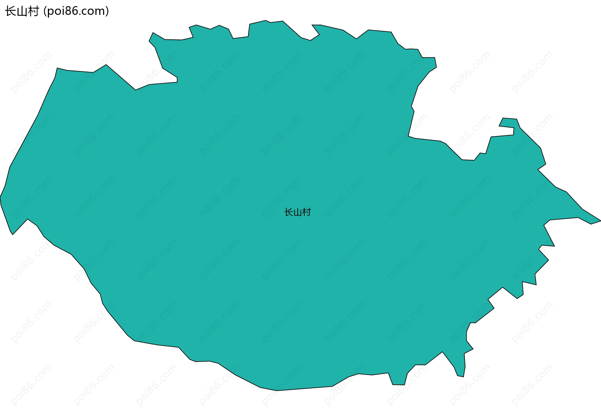 长山村边界地图
