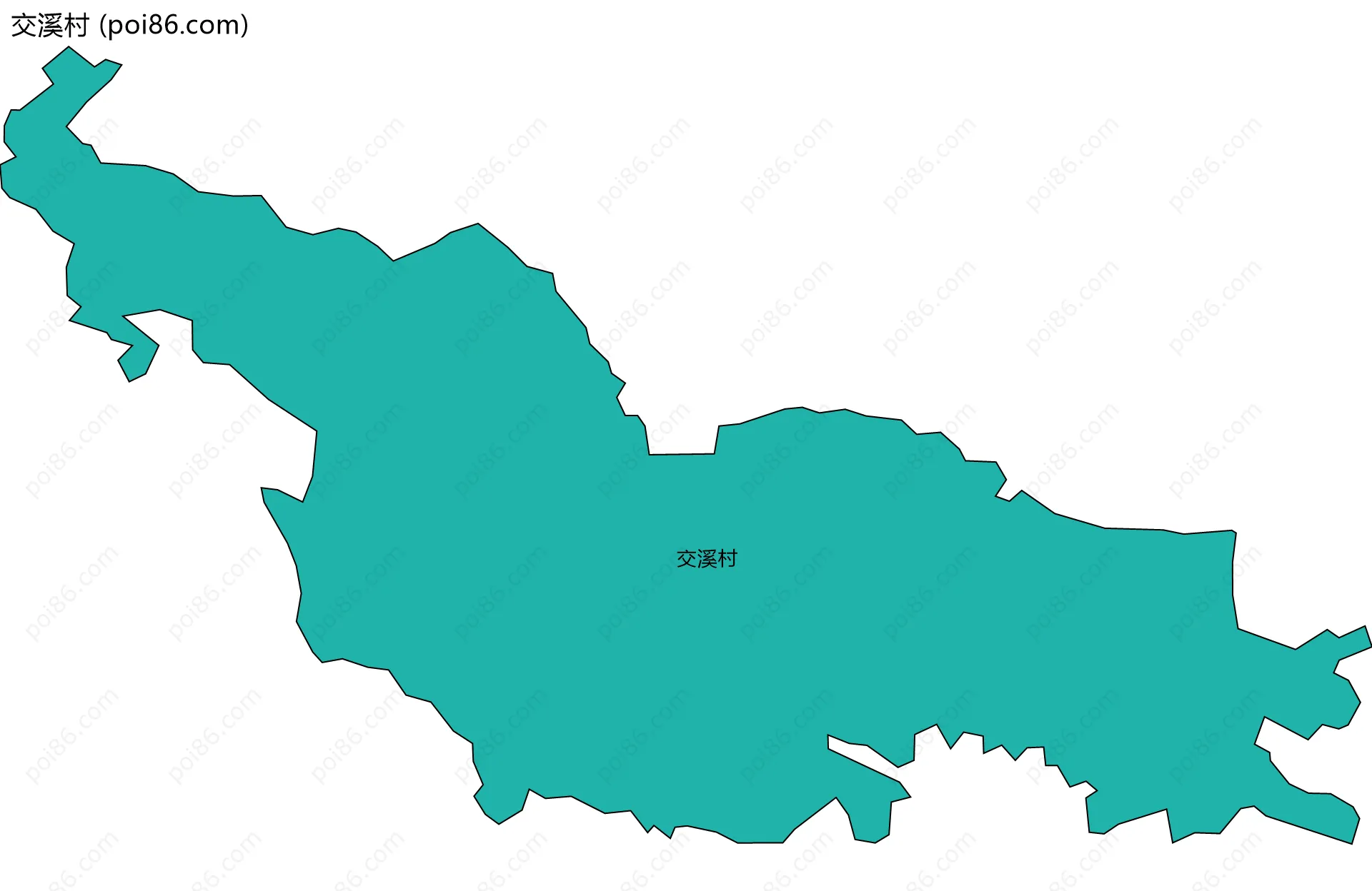 交溪村边界地图