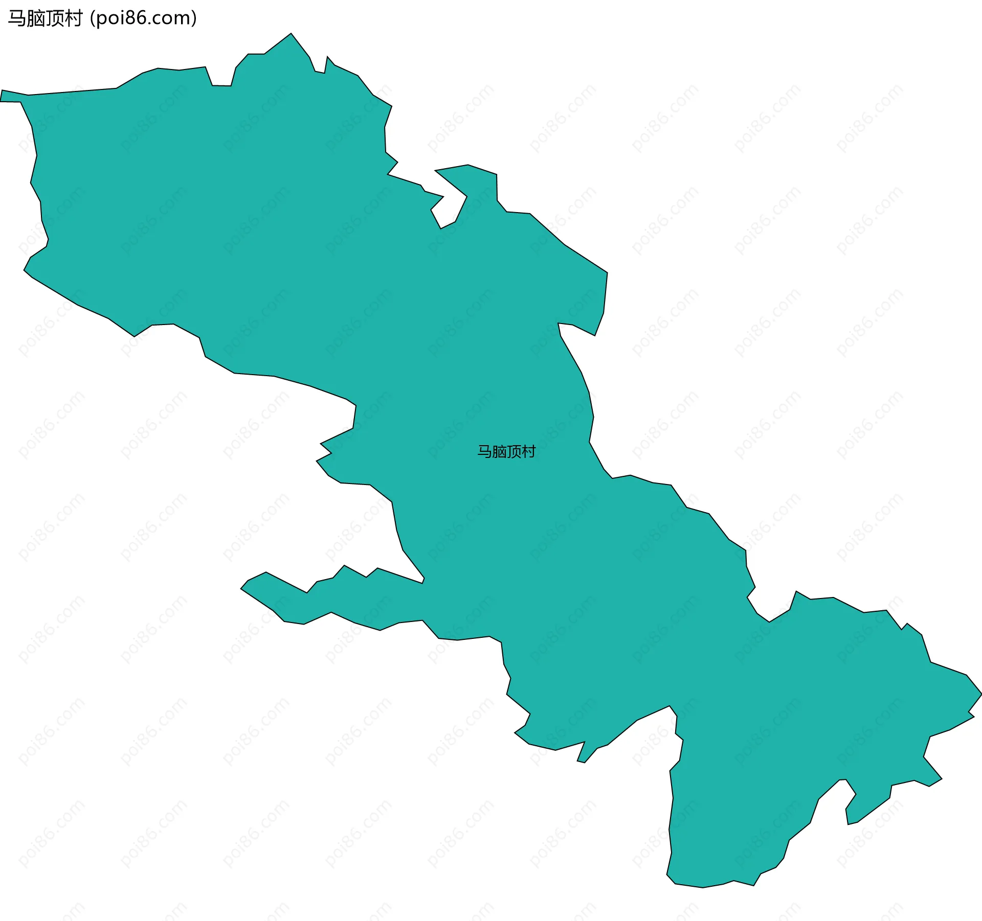 马脑顶村边界地图