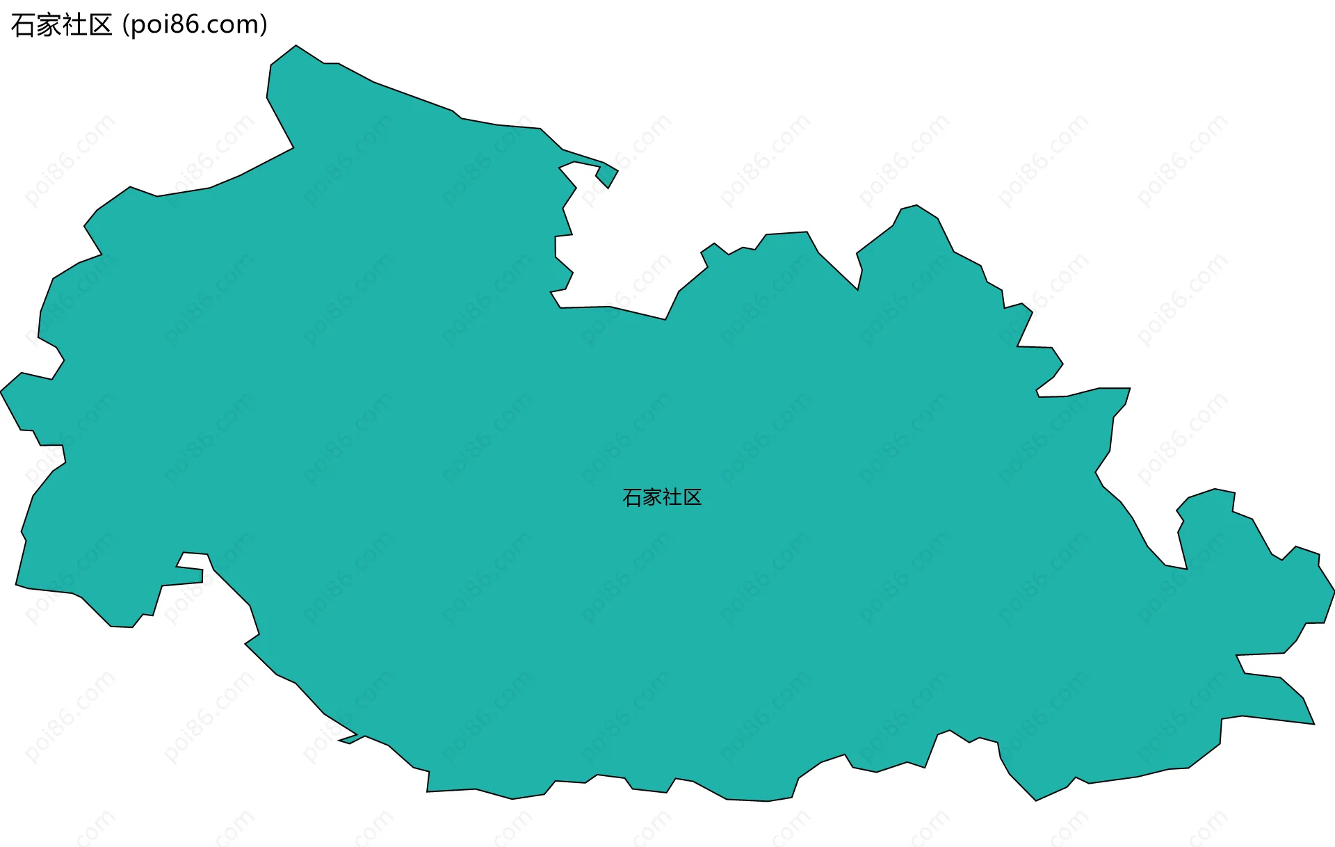 石家社区边界地图