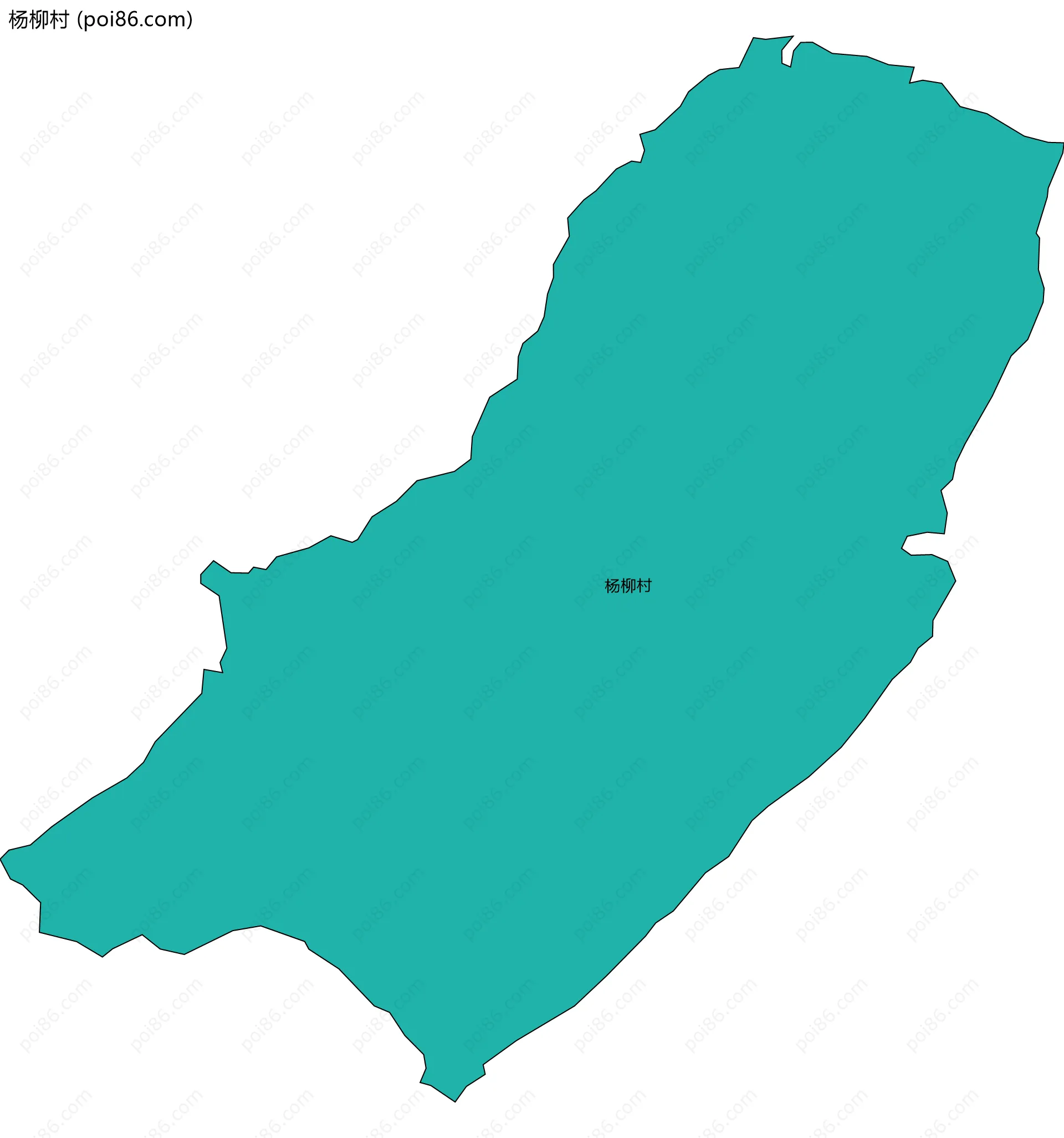 杨柳村边界地图