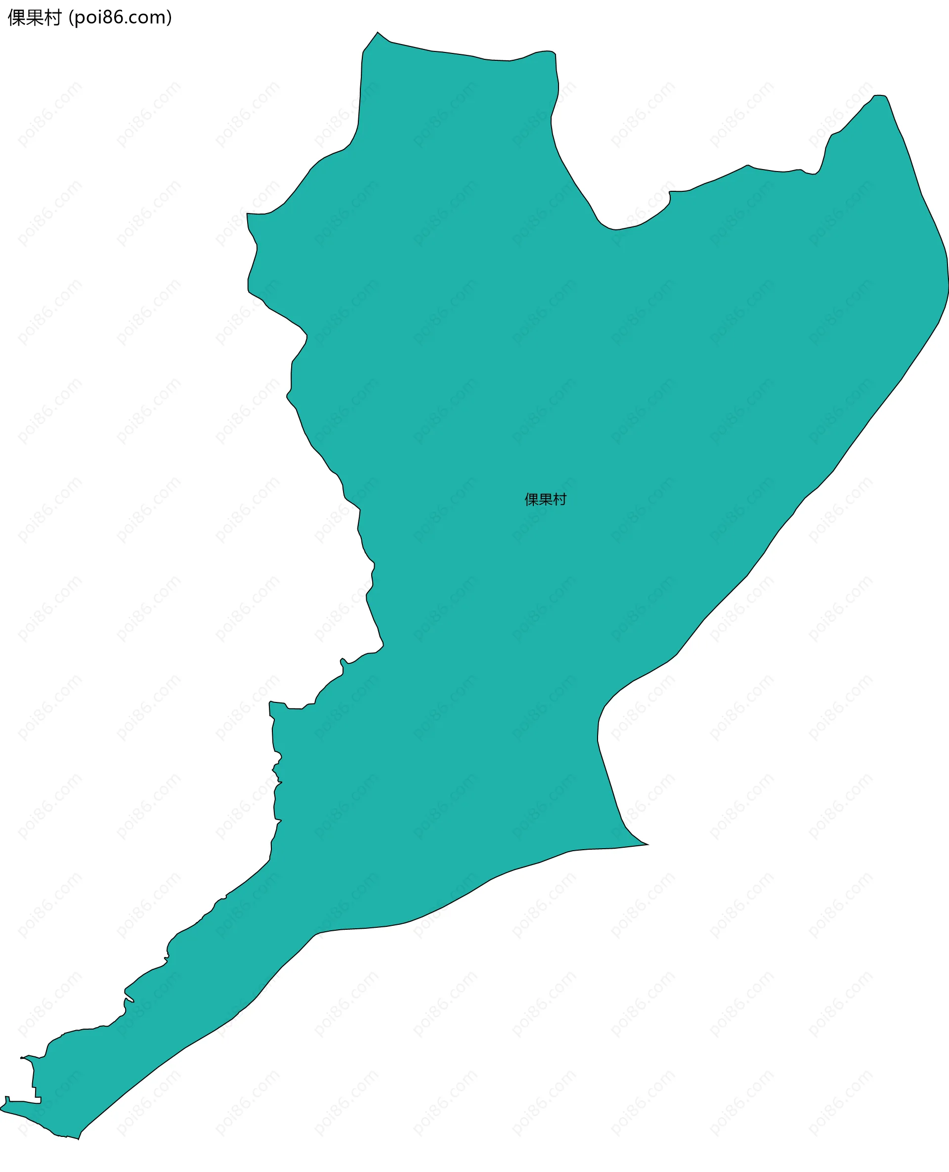 倮果村边界地图