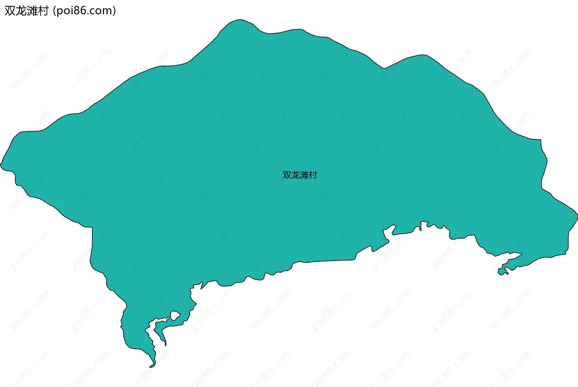 双龙滩村边界地图