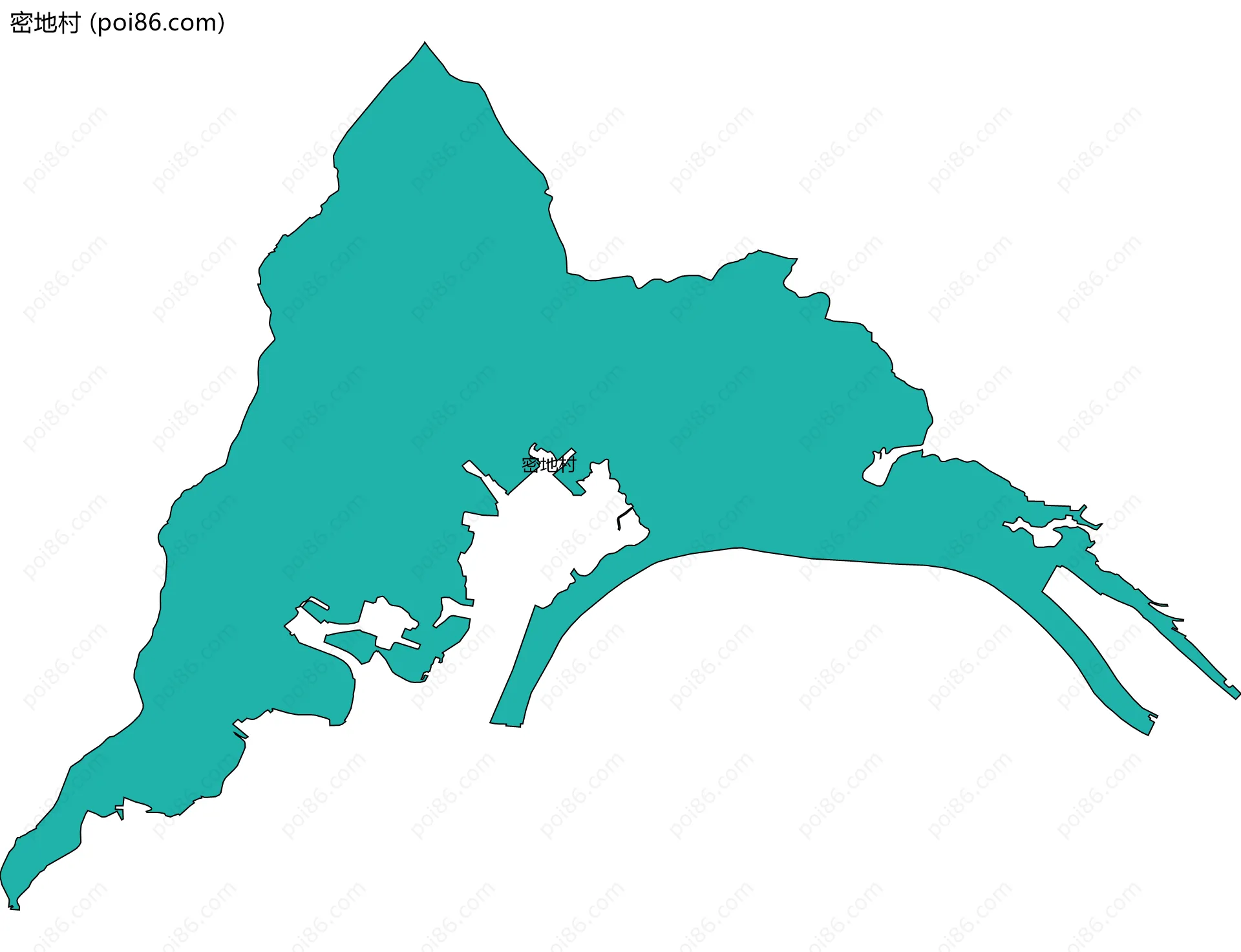 密地村边界地图