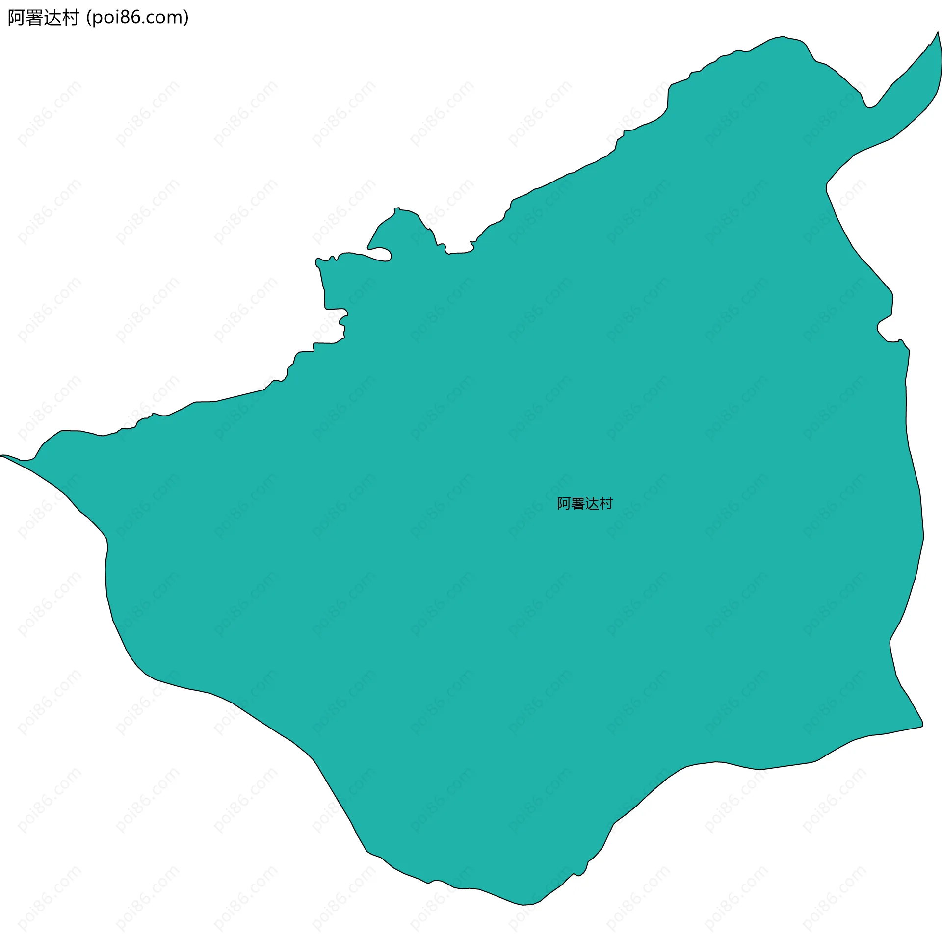 阿署达村边界地图