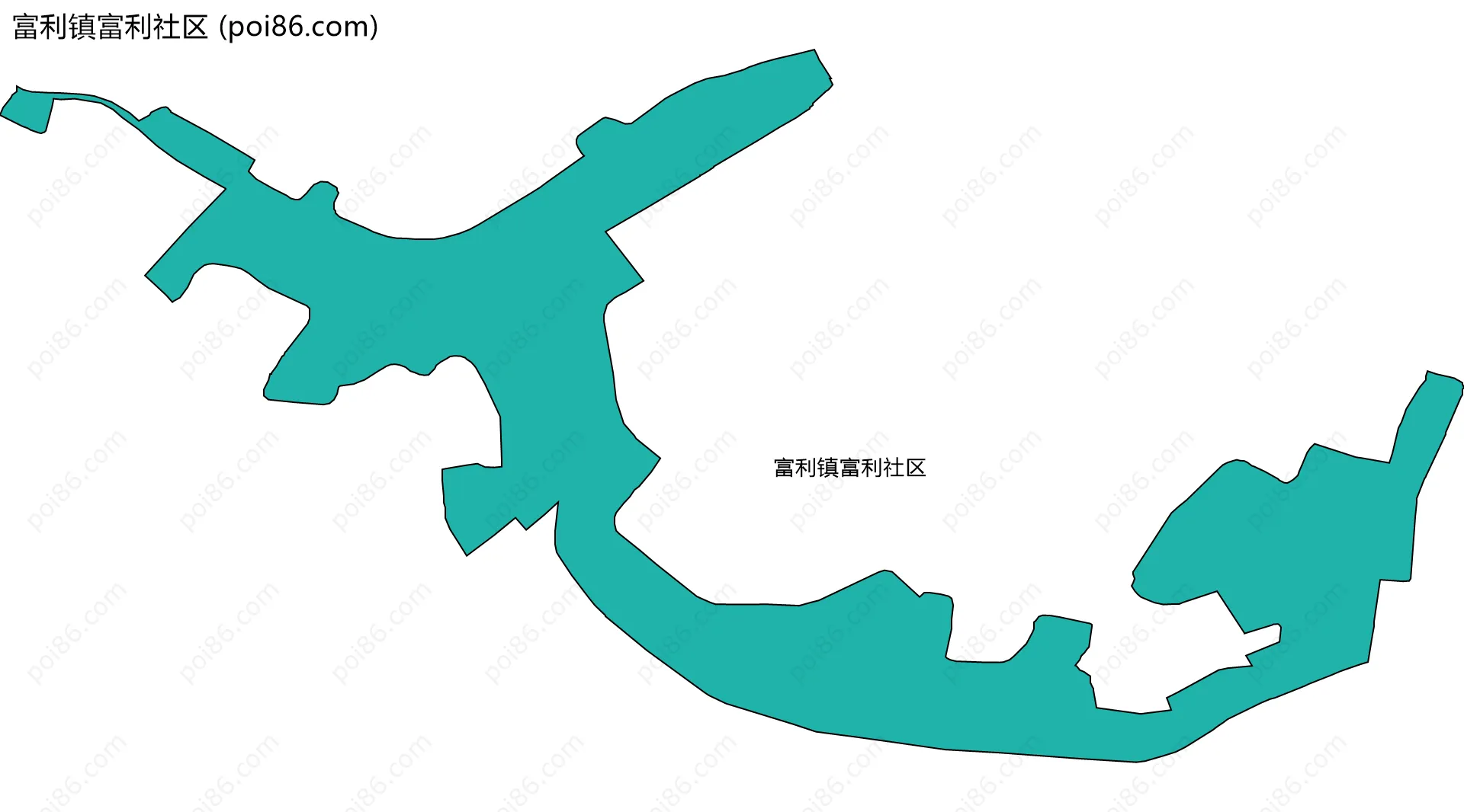 富利镇富利社区边界地图