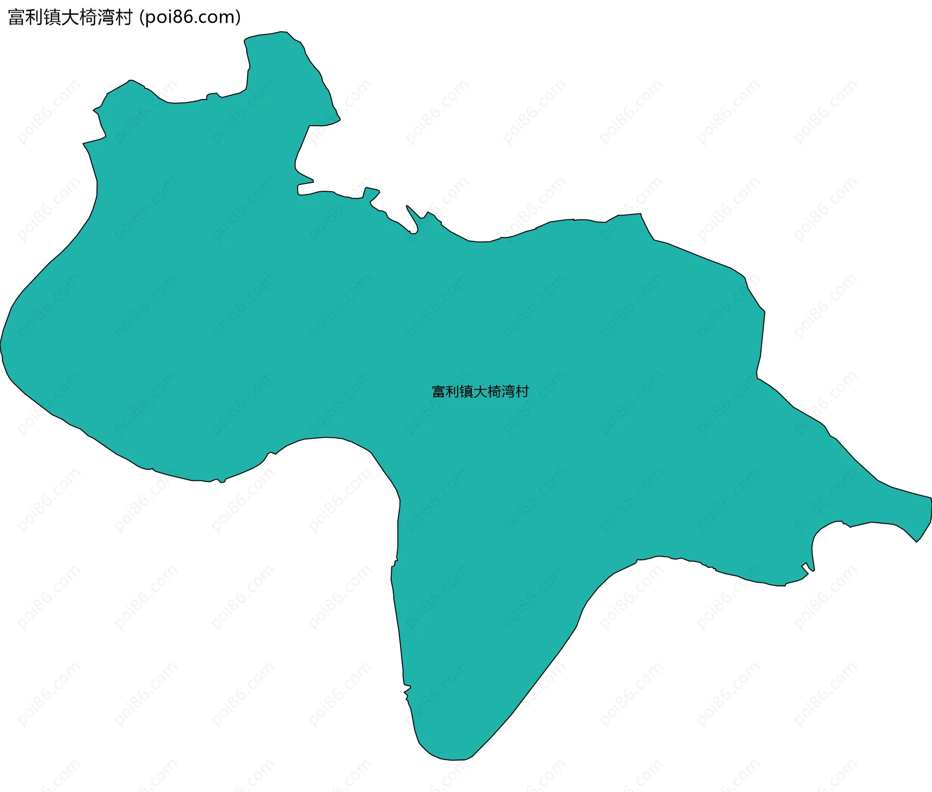 富利镇大椅湾村边界地图