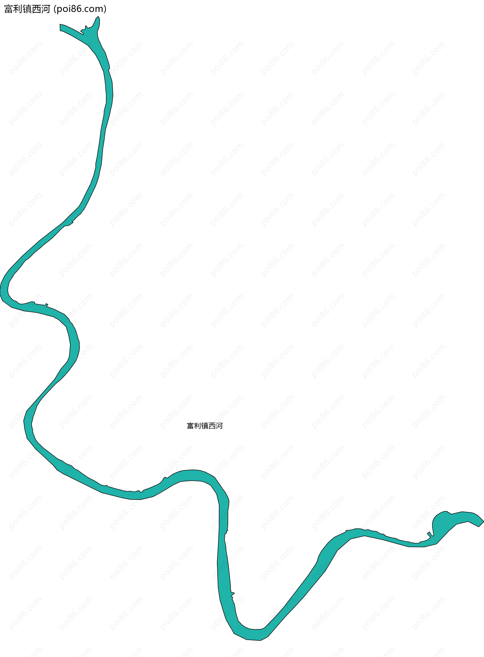 富利镇西河边界地图