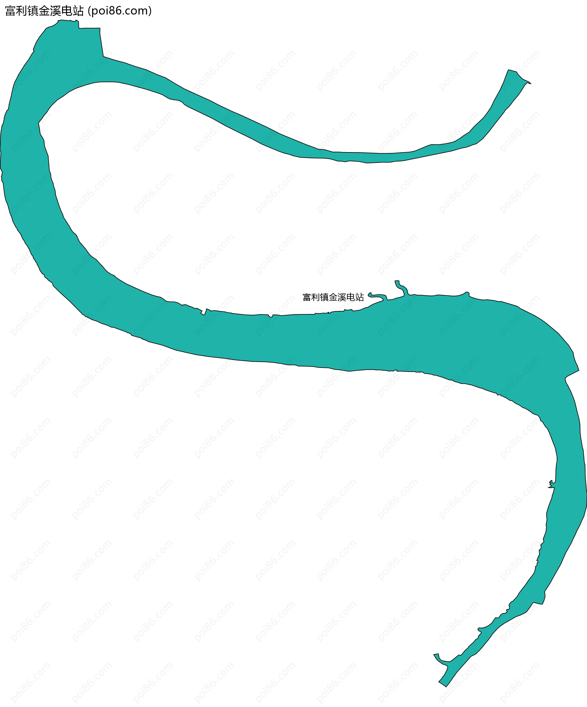 富利镇金溪电站边界地图