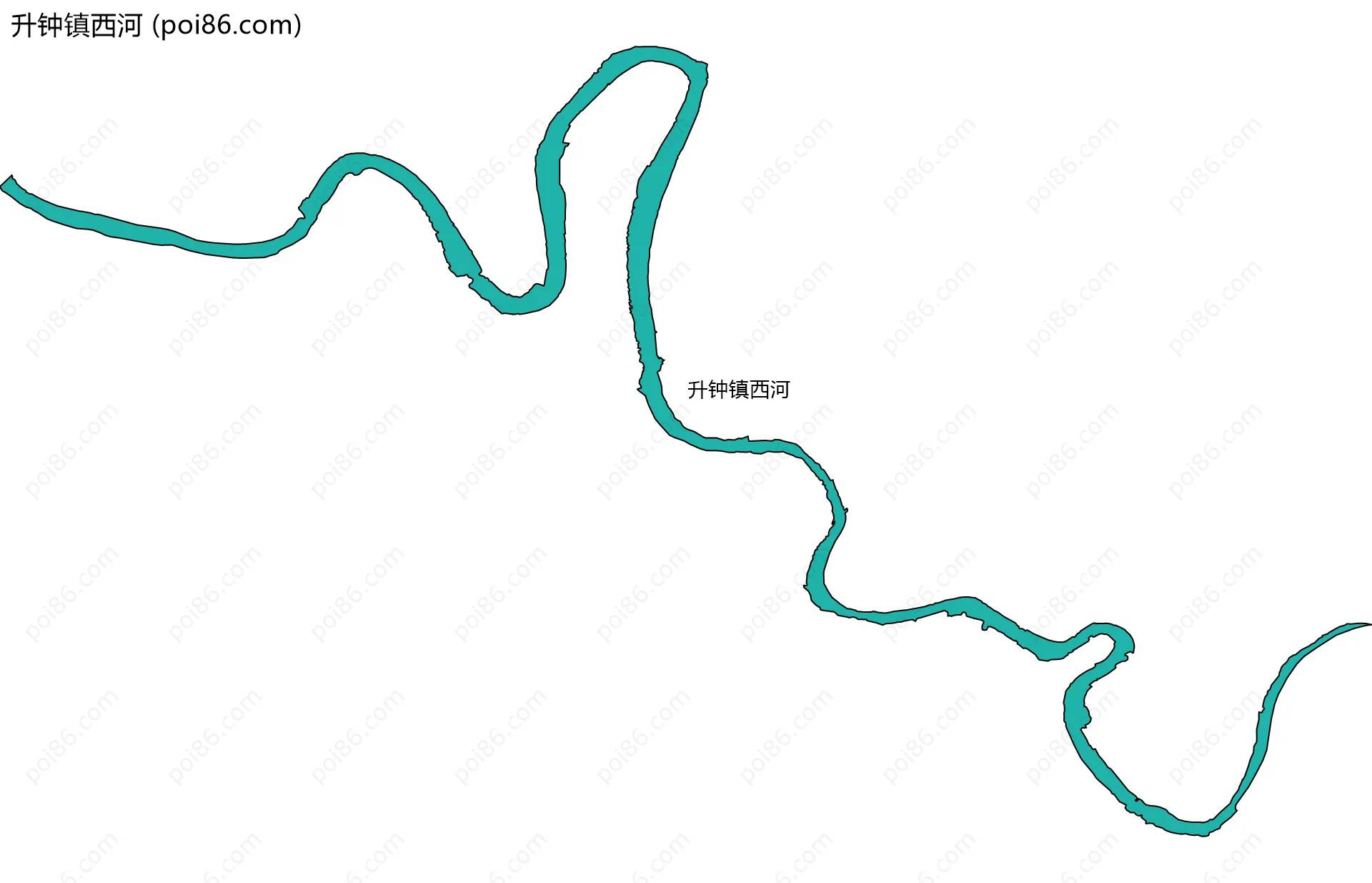 升钟镇西河边界地图