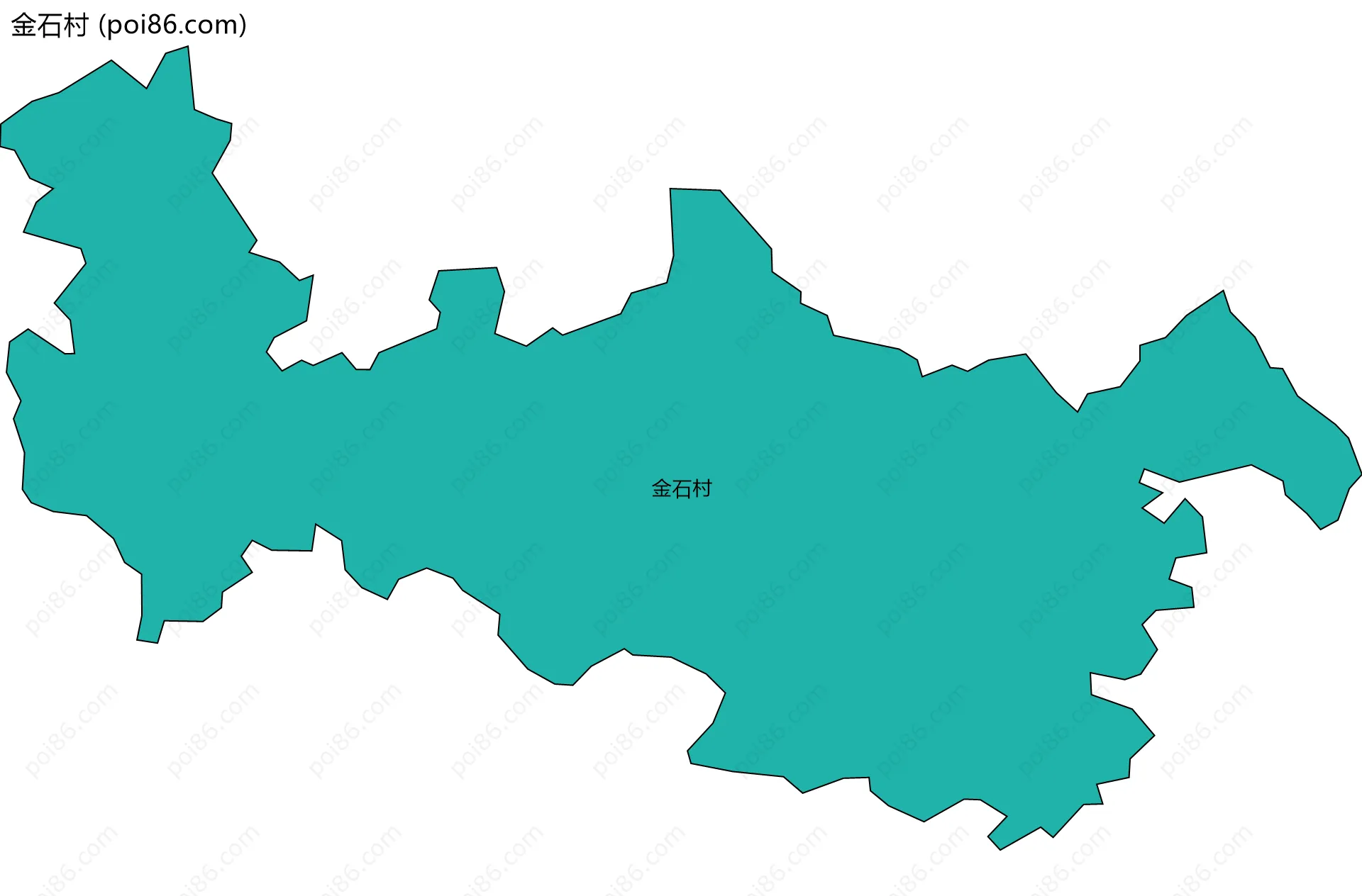 金石村边界地图