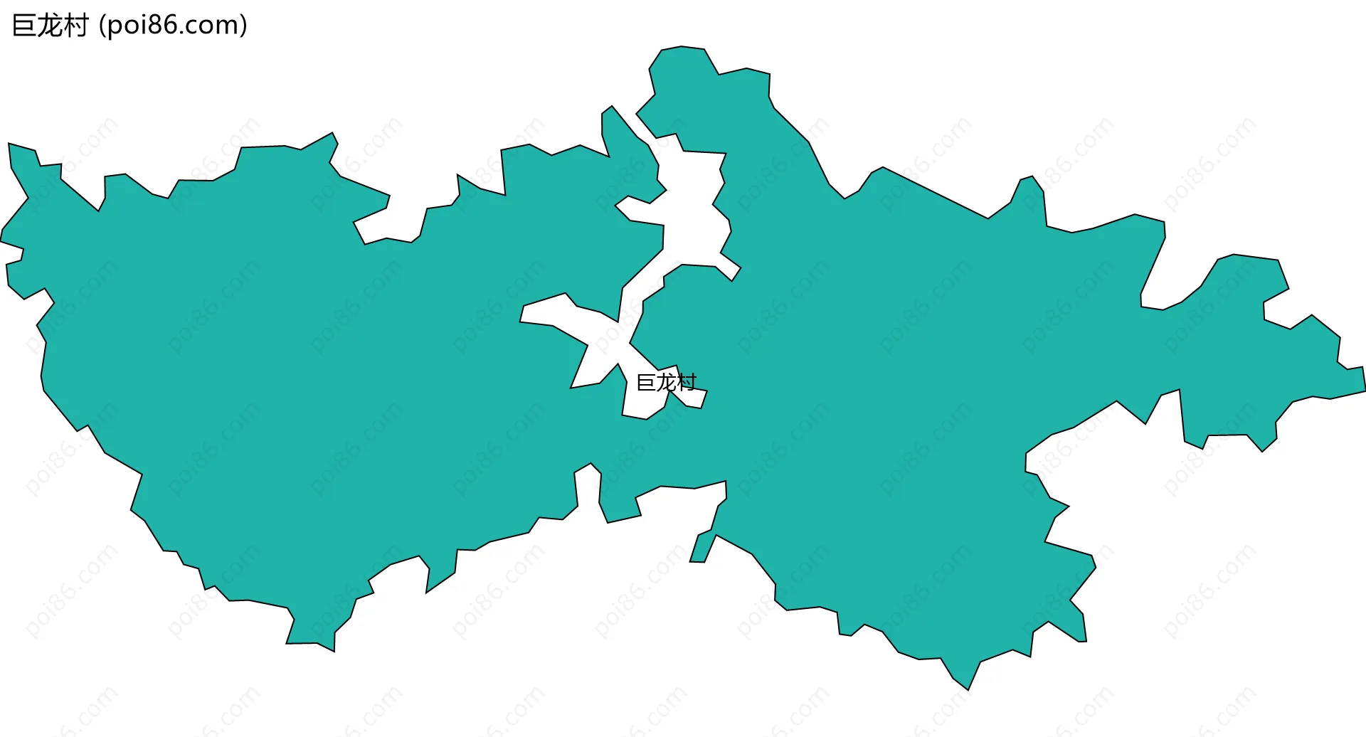 巨龙村边界地图