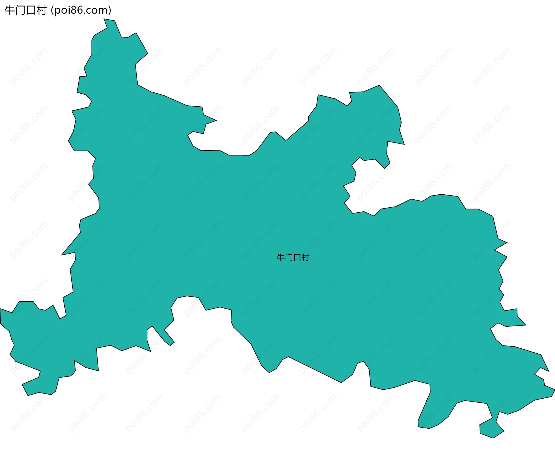 牛门口村边界地图