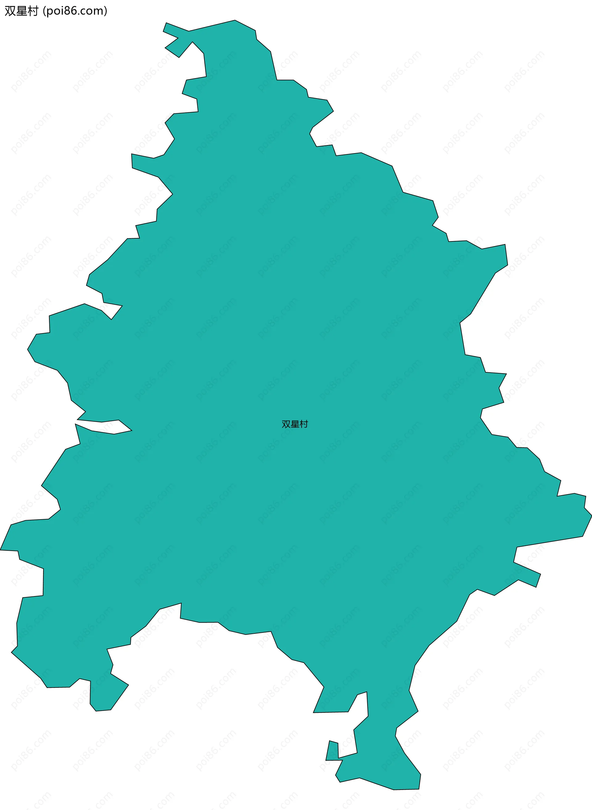 双星村边界地图