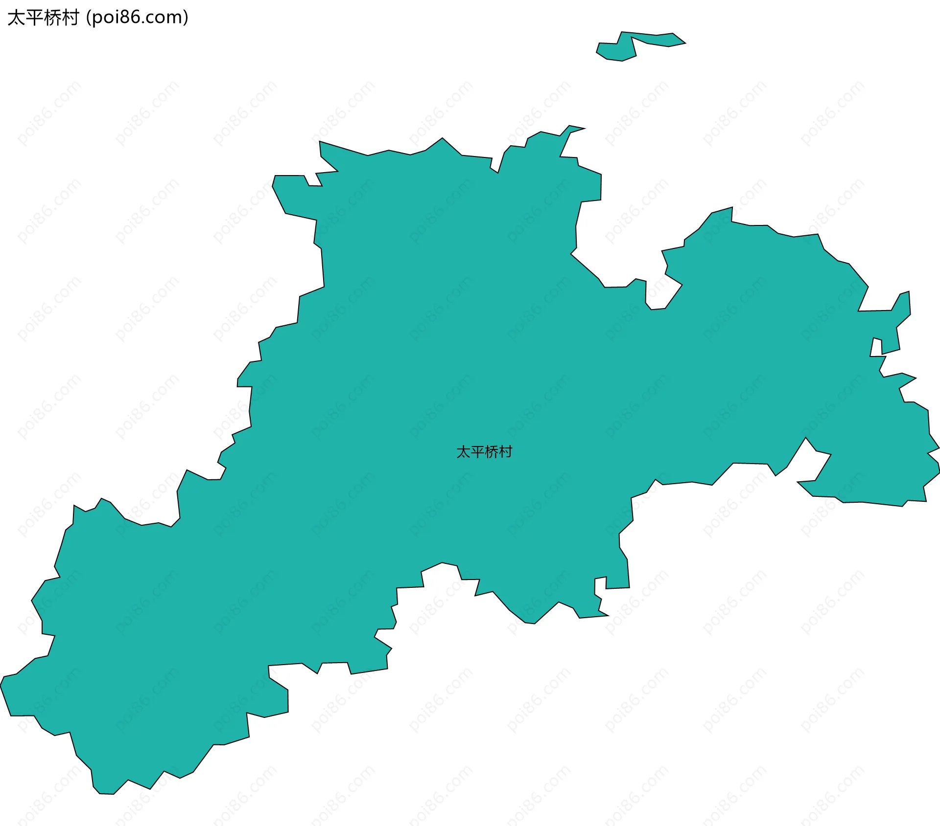 太平桥村边界地图